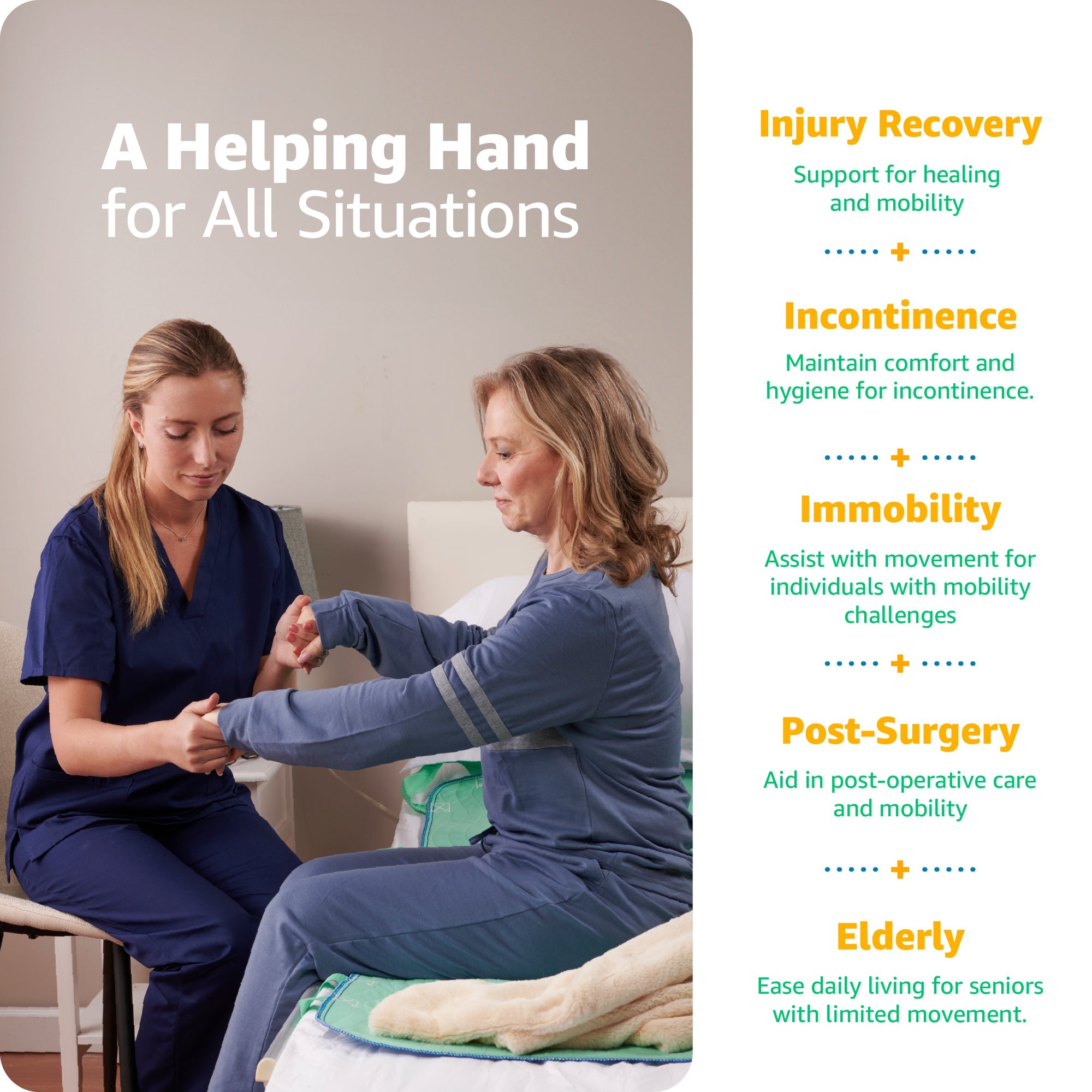 Improvia Positioning Bed Pad with Handles