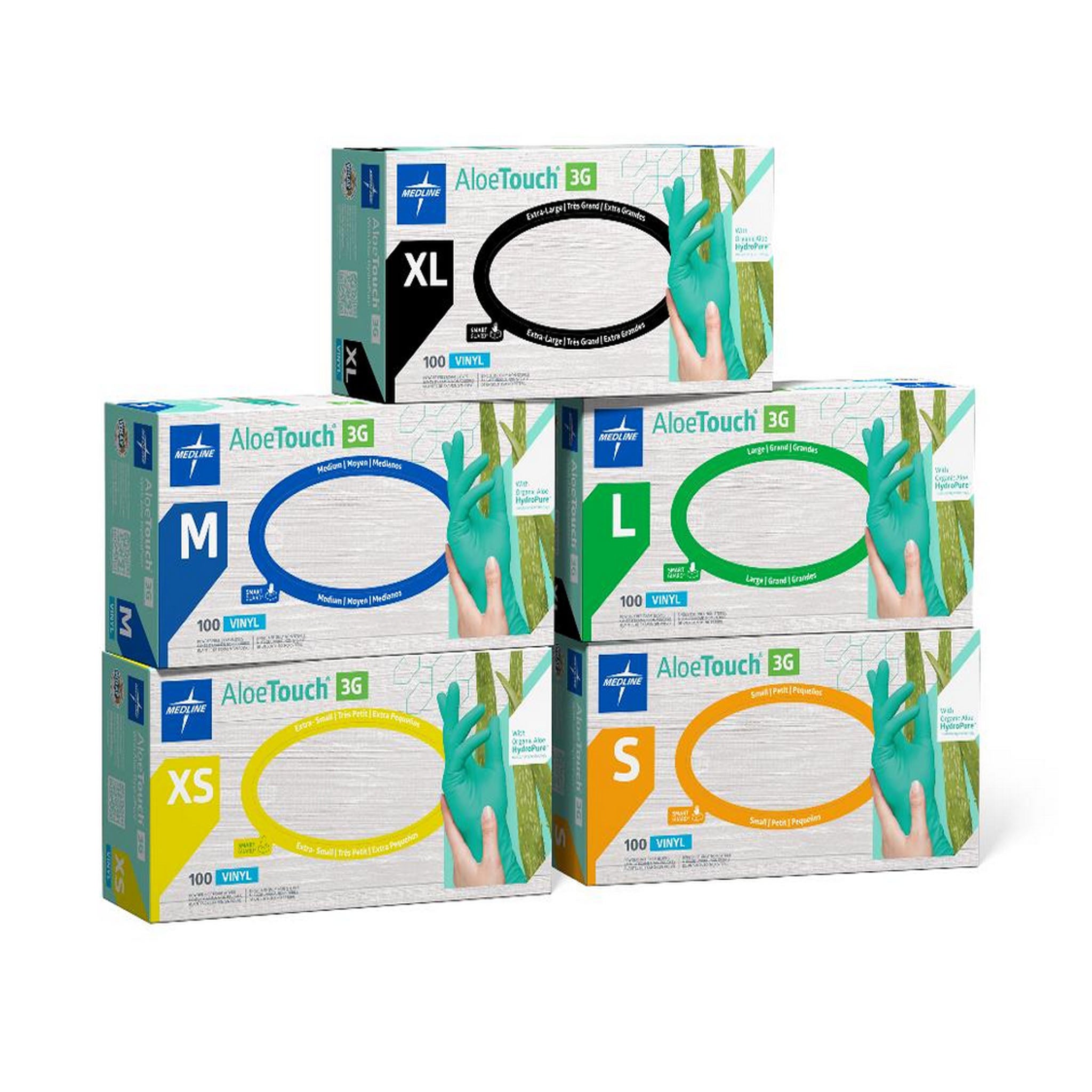 AloeTouch 3G Synthetic Vinyl Exam Gloves