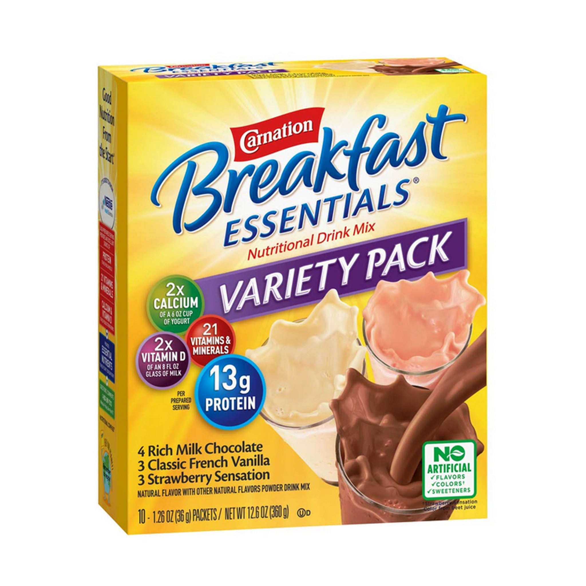 Carnation Breakfast Essentials Packet Powder Variety Pack