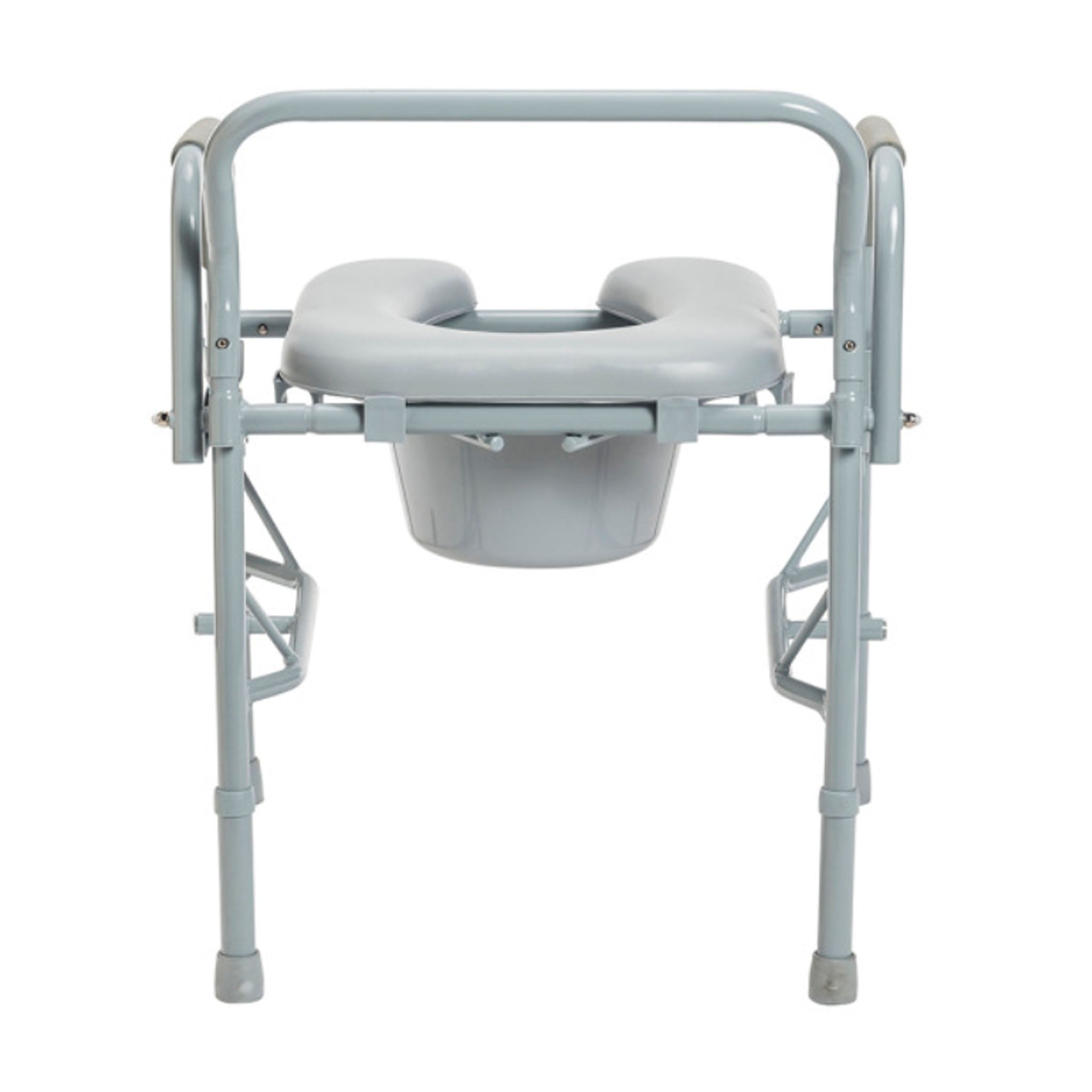 3-in-1 Steel Drop Arm Bedside Commode with Padded Seat by Drive Medical
