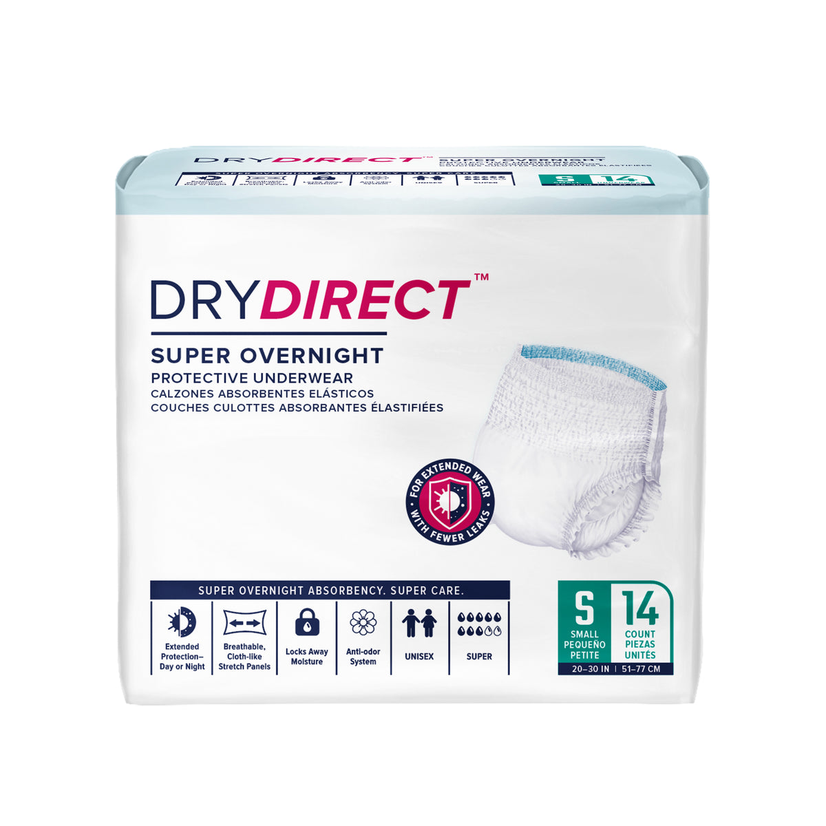 Dry Direct Super Overnight Underwear