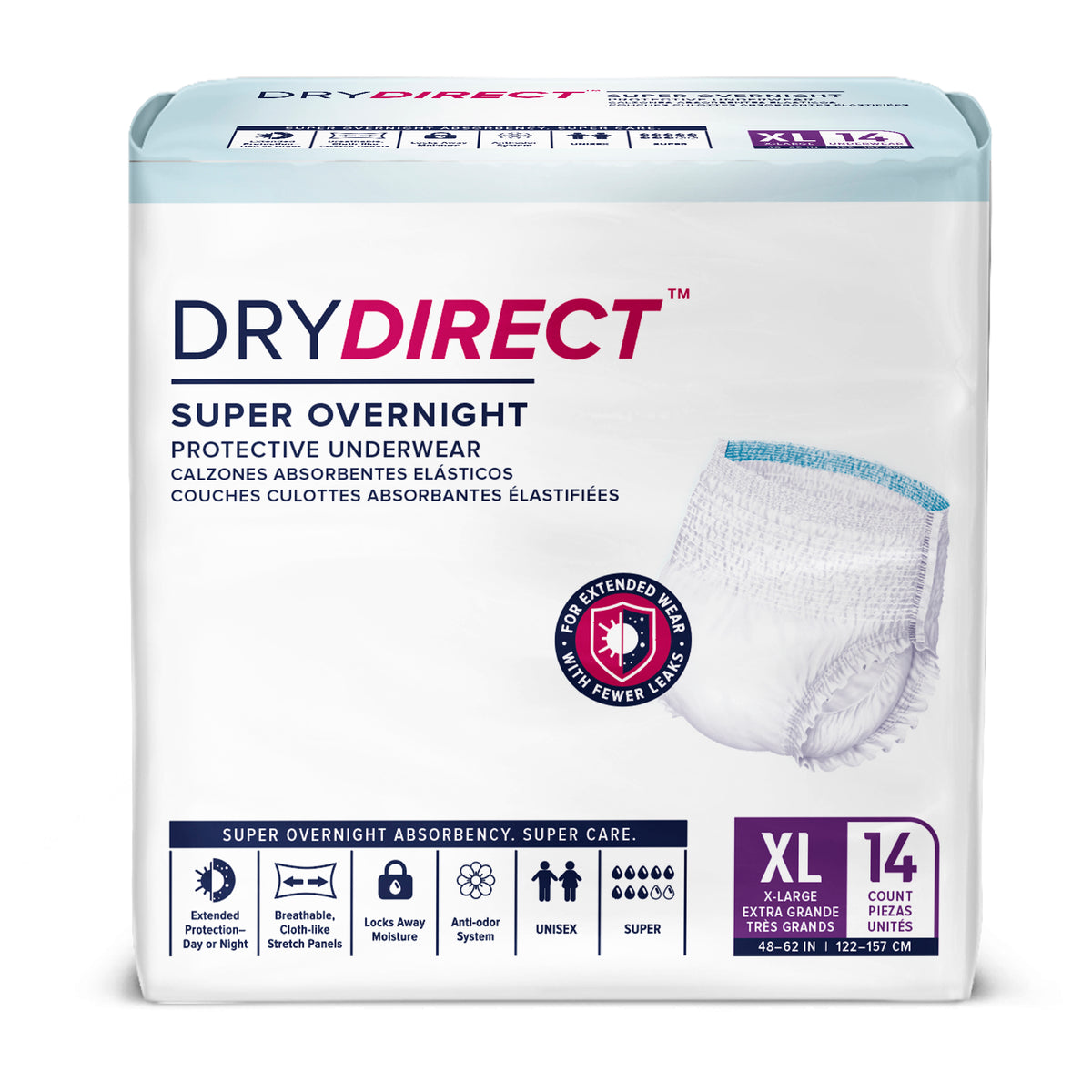 Dry Direct Super Overnight Underwear