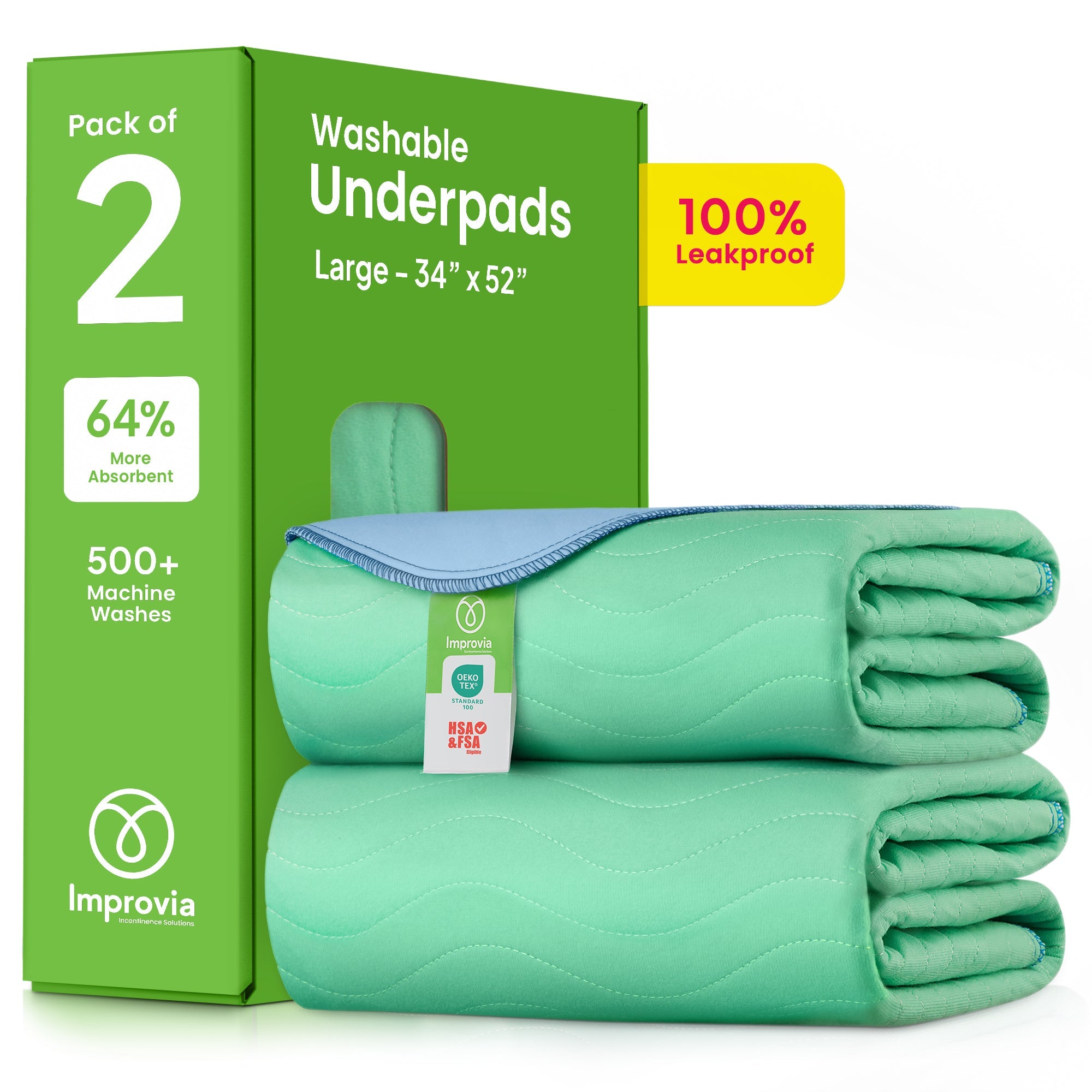 Improvia Washable Bed Pads
