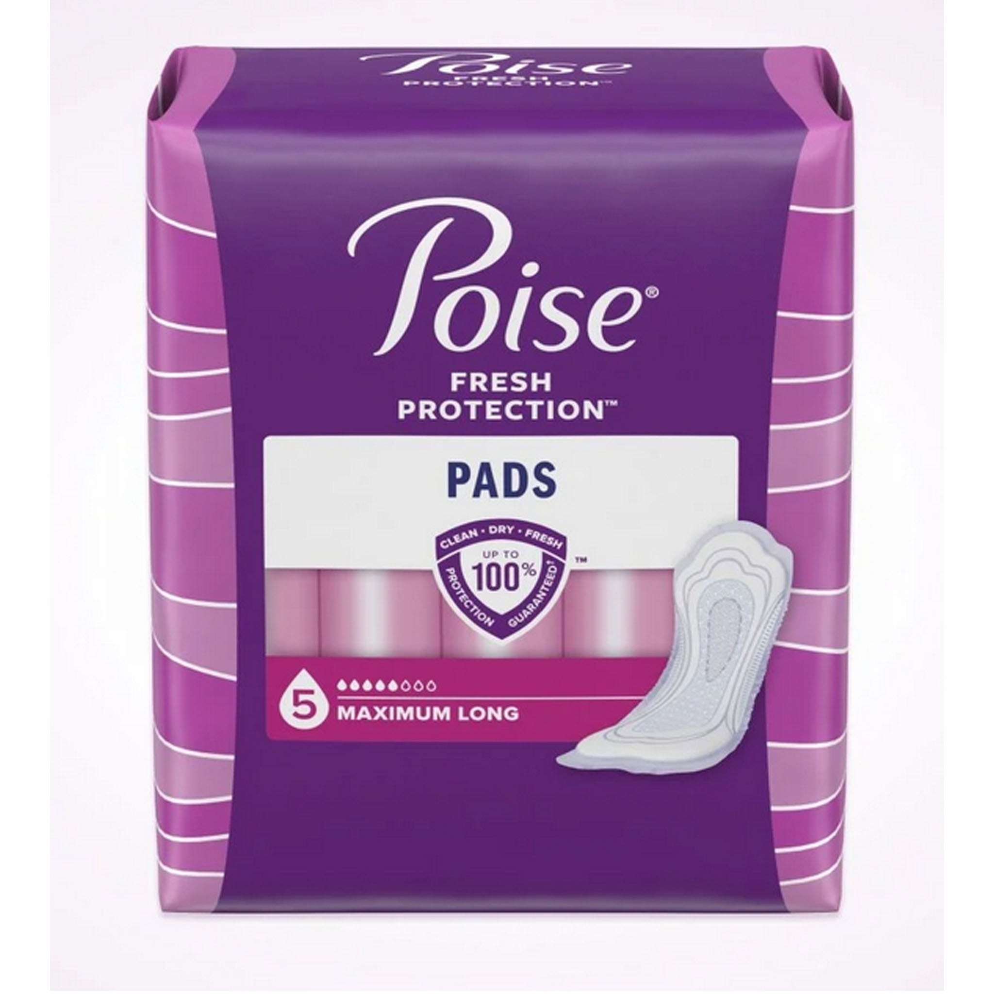 Poise Fresh Protection Pads Maximum Absorbency