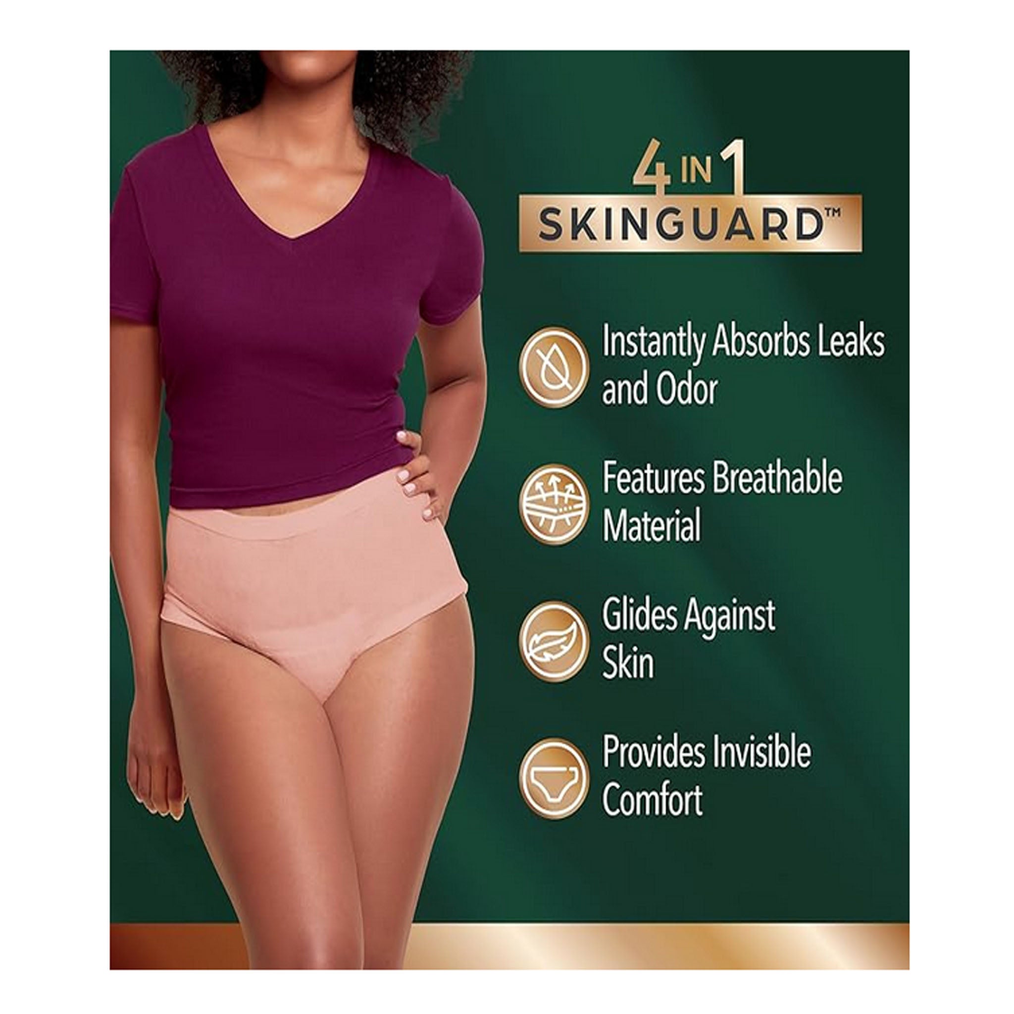 Depend Silhouette Briefs for Women