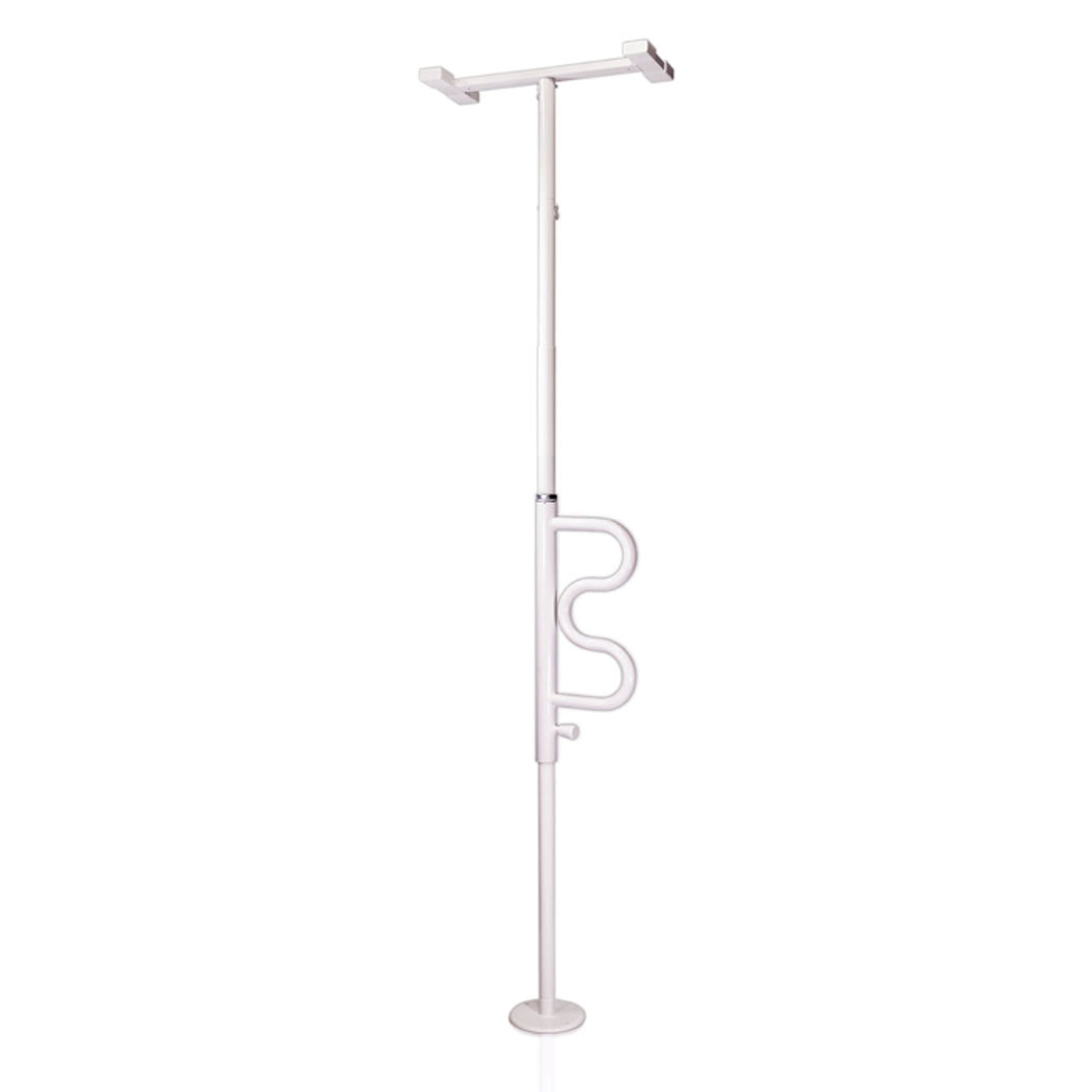 Security Pole & Curved Grab Bar by Stander