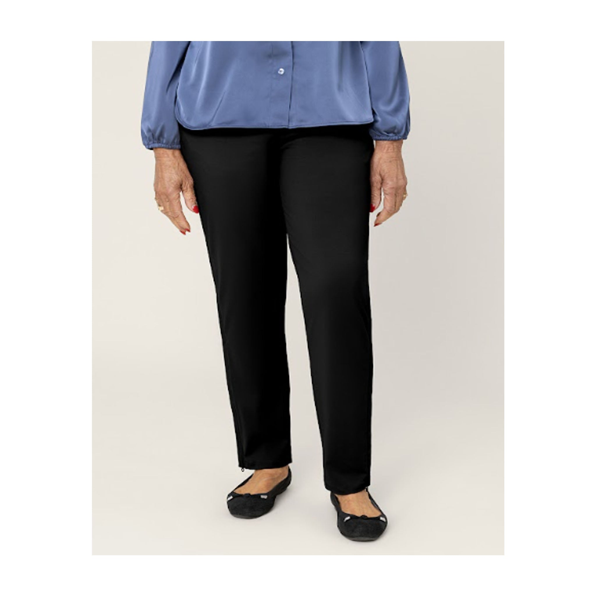 Women's Everyday Full Side Zip Pants by Joe and Bella