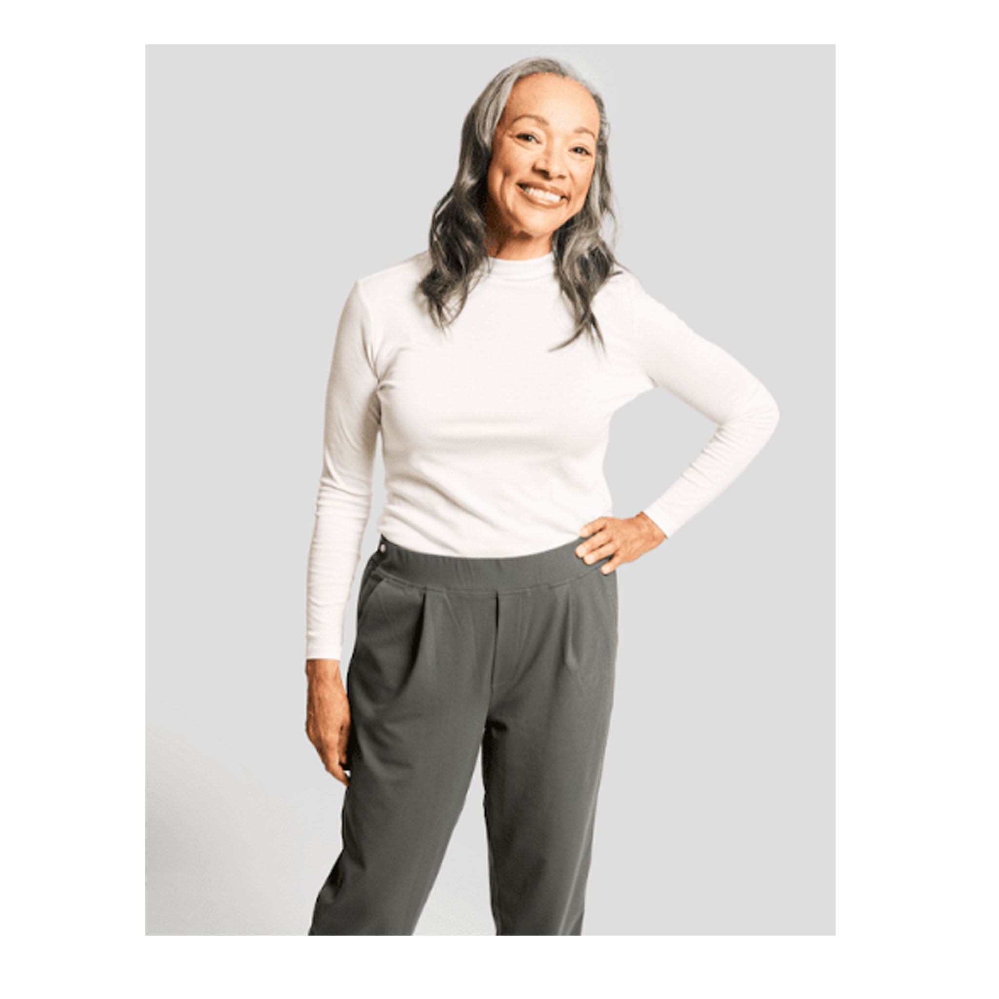 Women's Everyday Full Side Zip Pants by Joe and Bella