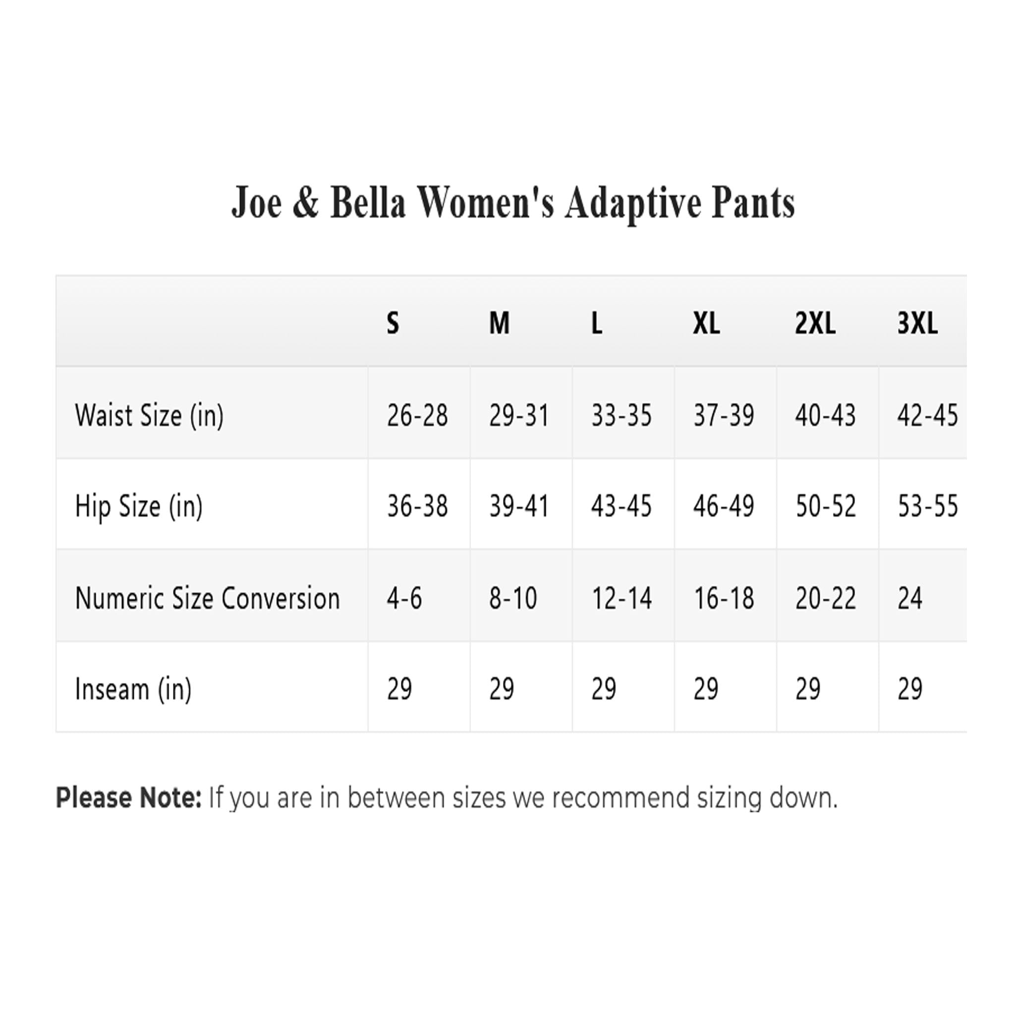 Women's Everyday Full Side Zip Pants by Joe and Bella