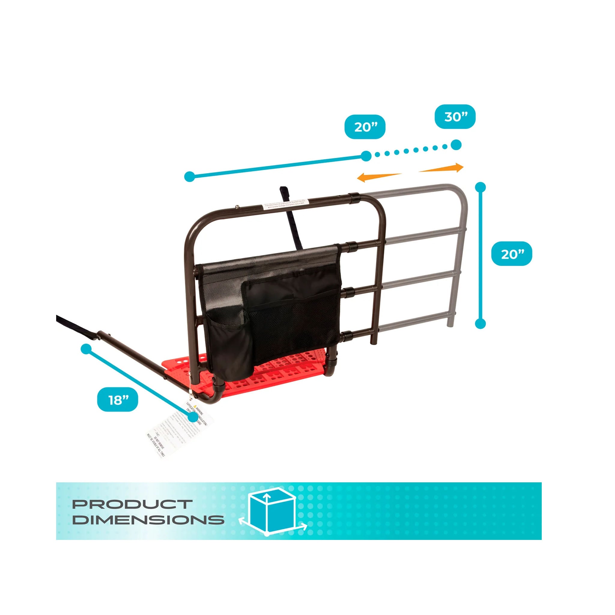 Wonder EZ Adjust Bed Rail by Stander