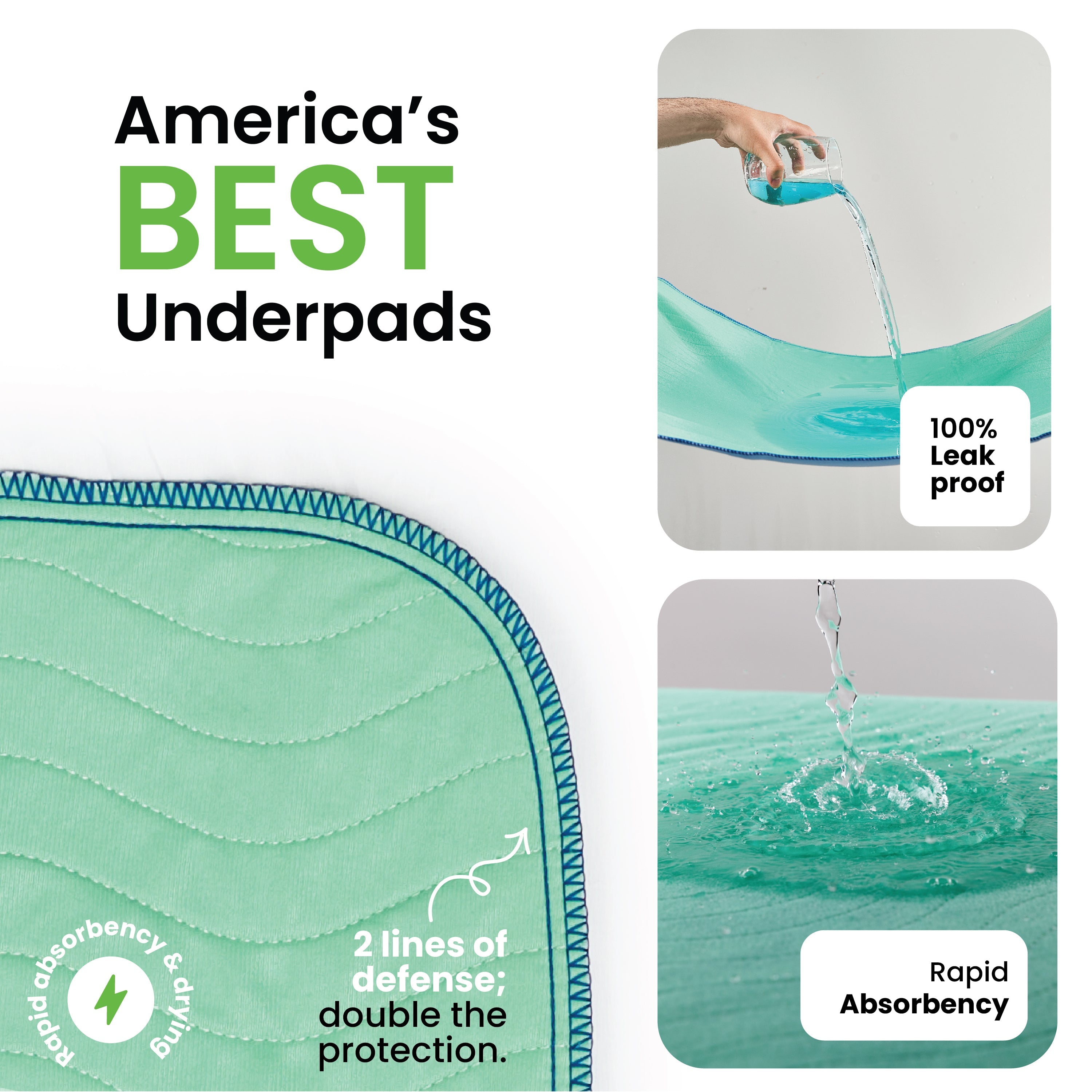 Improvia Washable Bed Pads