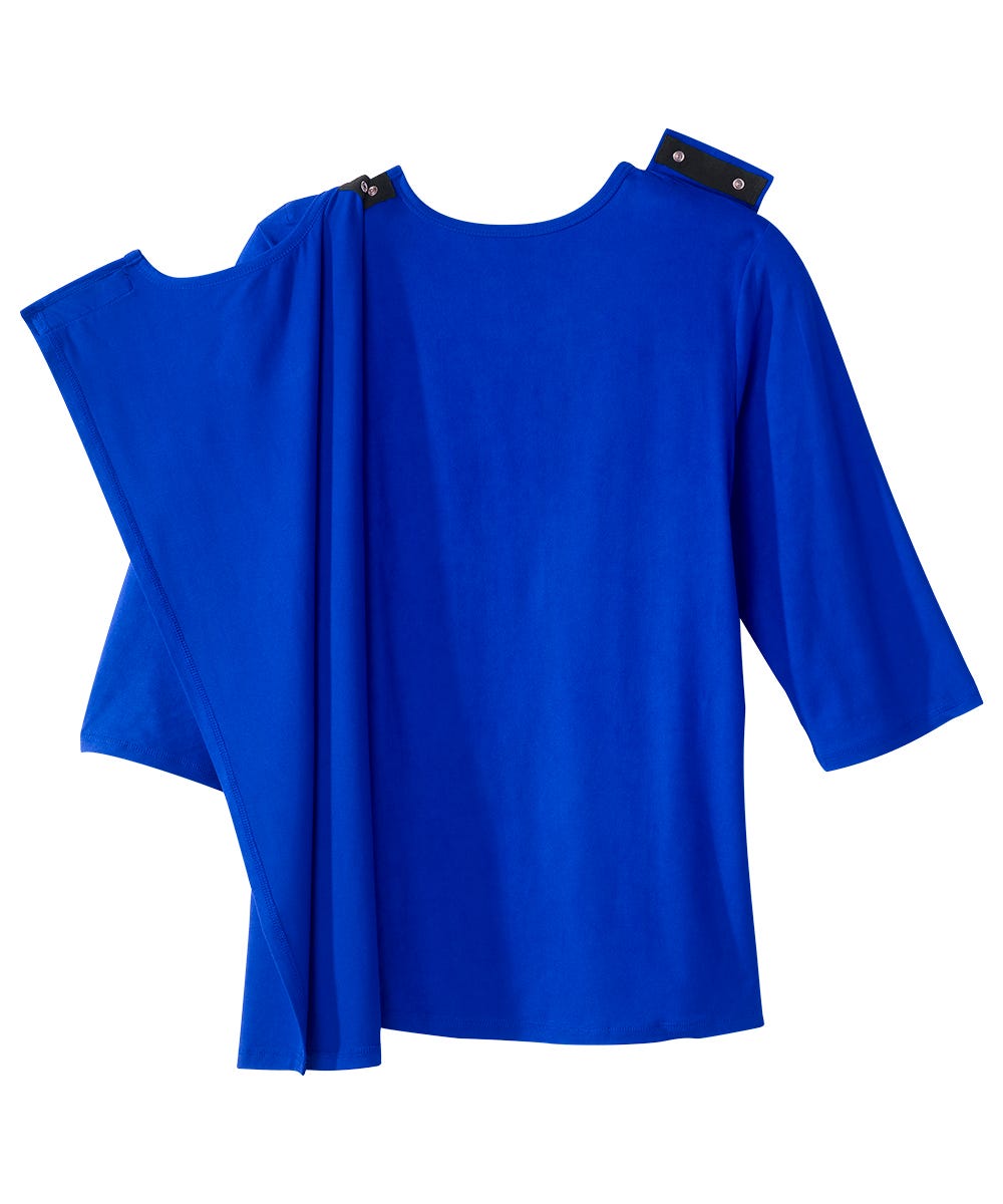 Women's Open Back Active Crew Neck Top
