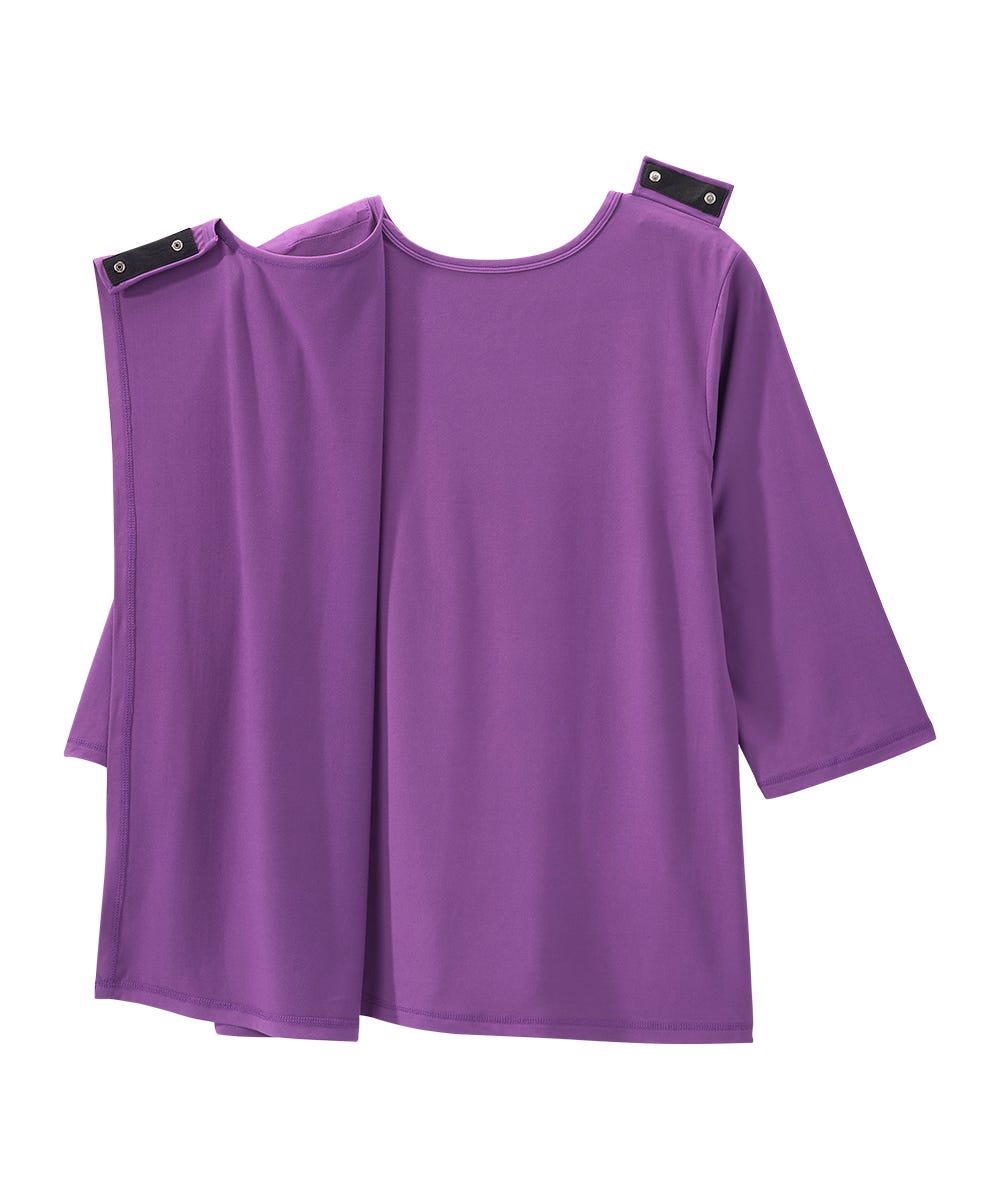 Women's Open Back Active Crew Neck Top