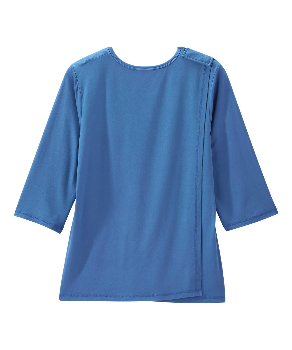 Women's Open Back Active Crew Neck Top
