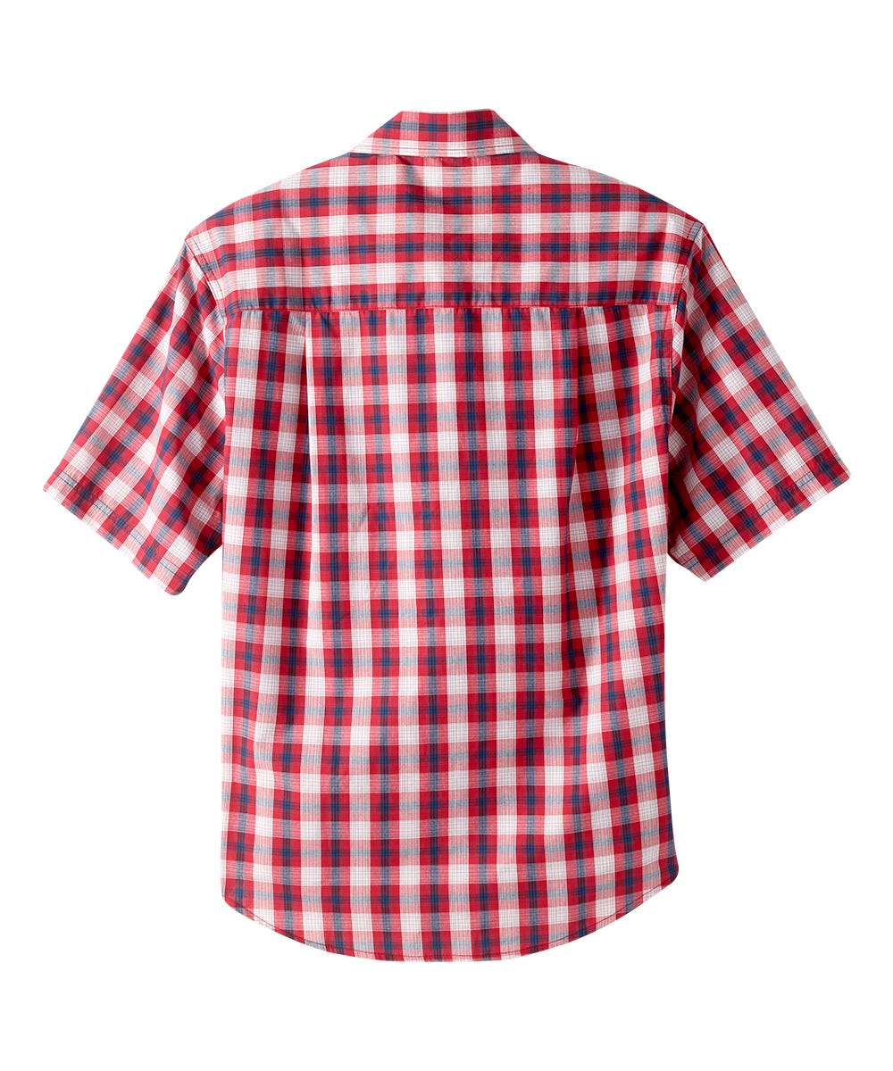 Magnetic Buttons Men's Short Sleeve Shirt