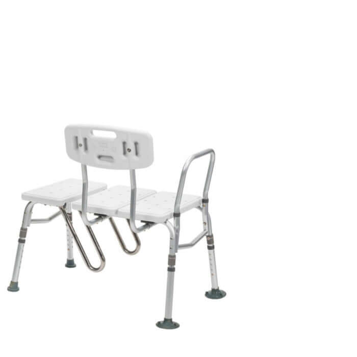 Drive Medical Splash Defense Transfer Bench with Curtain Guard Protection