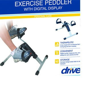 Exercise Peddler with Digital Electronic Display by Drive Medical