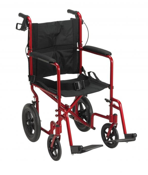 Expedition Lightweight Aluminum Transport Chair by Drive Medical