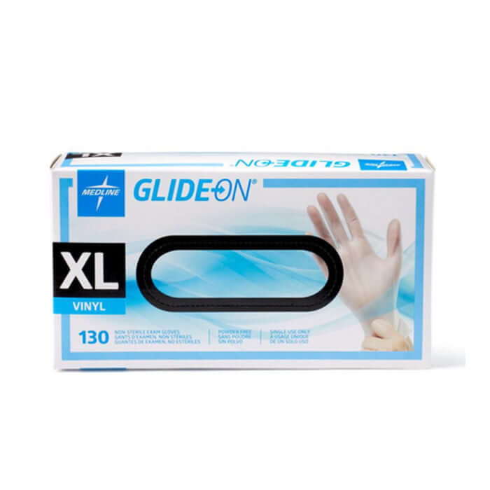 Medline Glide-On Vinyl Exam Gloves