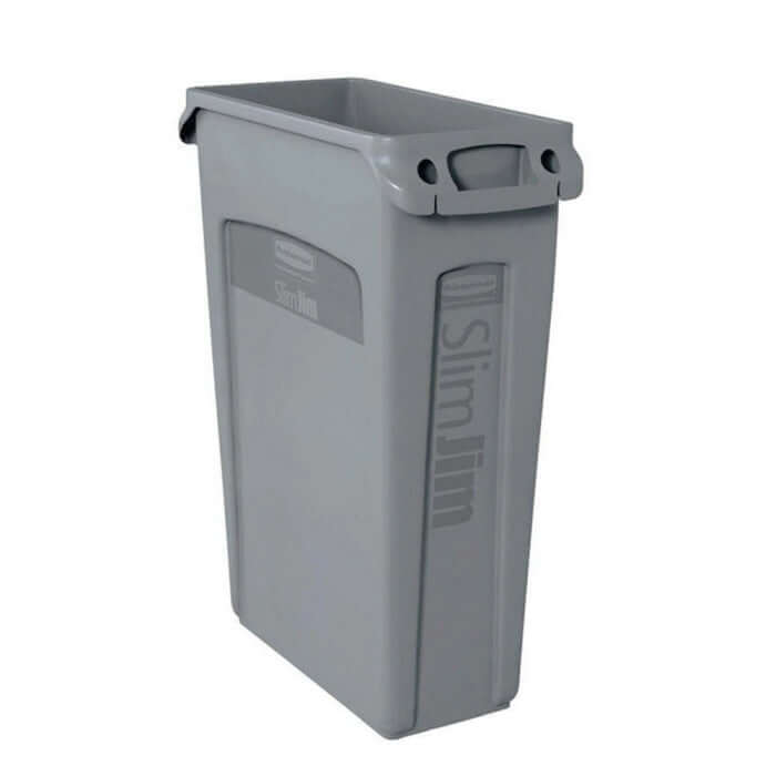 Rubbermaid Slim Jim Waste Container, 23 Gallon - Gray