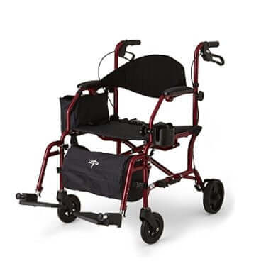 Rollator/Transport Chair Combo