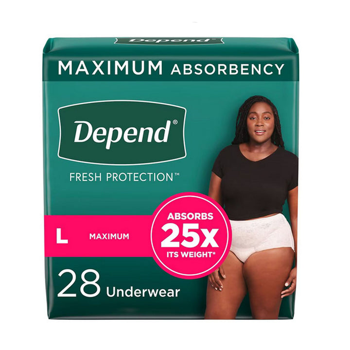 Depend Adult Incontinence Diapers, Underwear, & Briefs