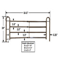 Full Length Pair Of Rails For Homecare Bed System