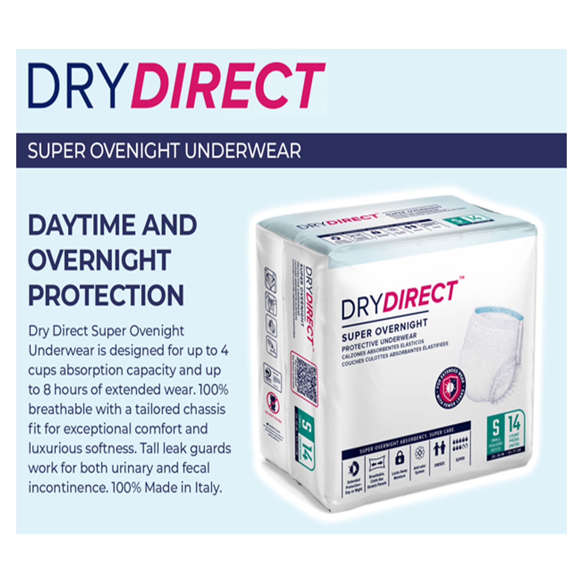 Dry Direct Super Overnight Underwear