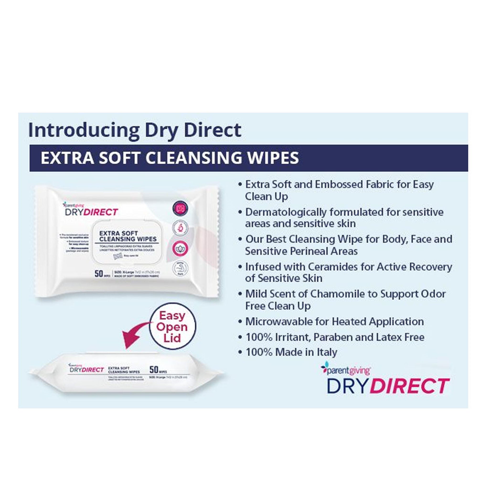 Dry Direct Extra Soft Cleansing Wipes