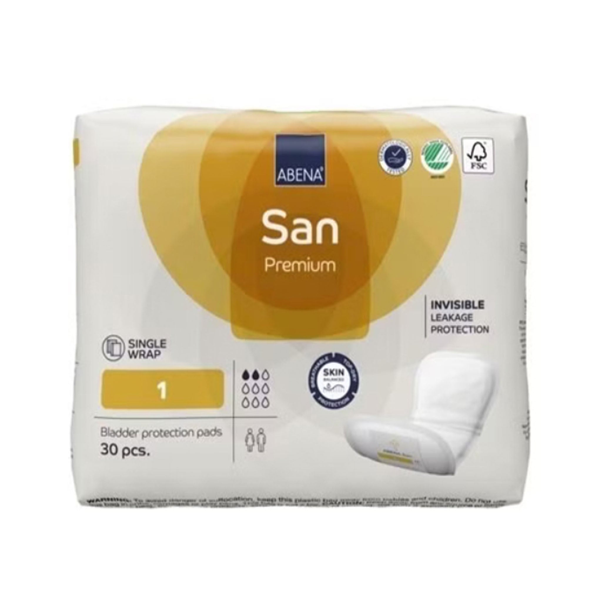 Abena Abri-San Premium Incontinence Pad (Light to Moderate)
