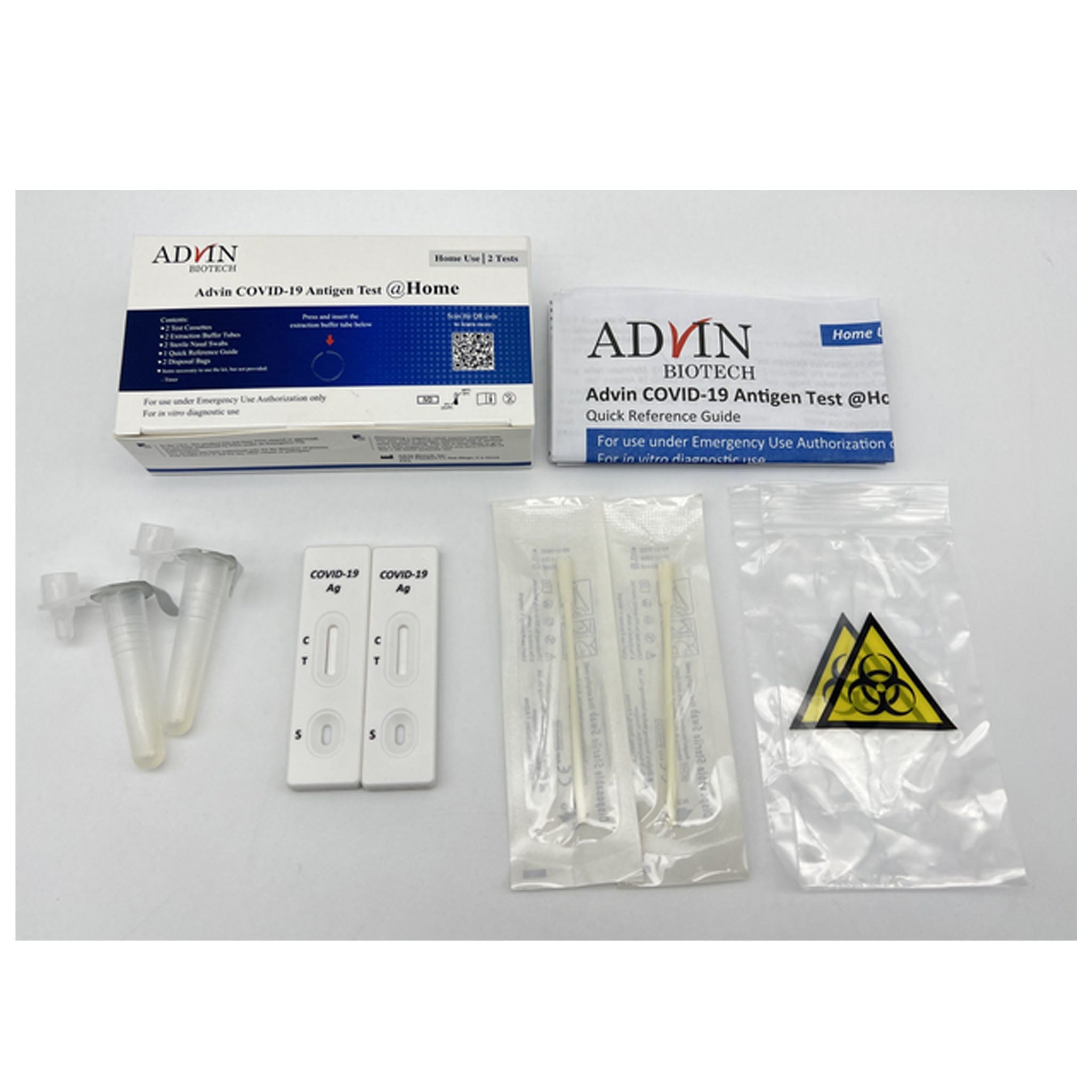 Advin Non-Invasive COVID-19 Antigen Test 2 Tests per Kit