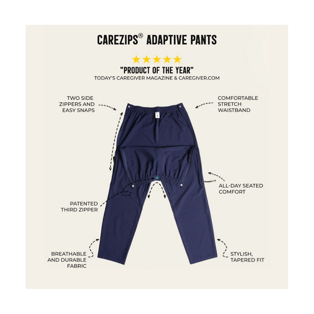 CareZips® Men's Adaptive Pants