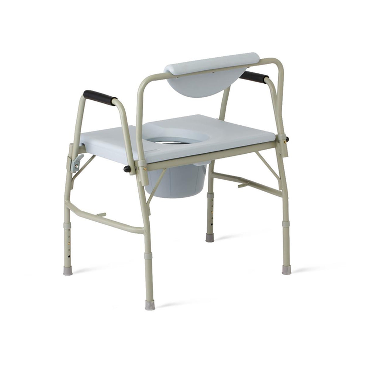 Medline Bariatric Steel Drop-Arm Commode