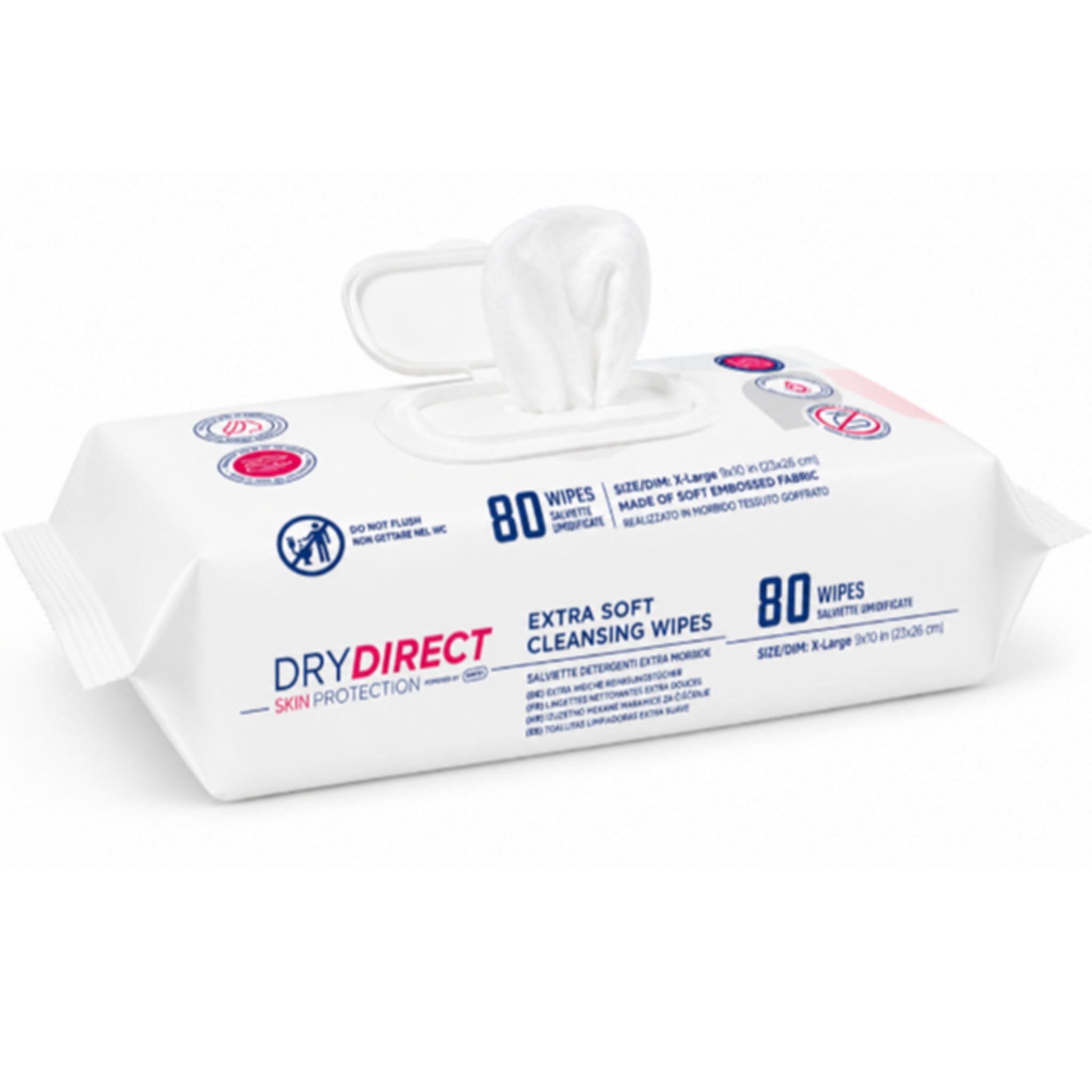 Dry Direct Skin Protection Extra Soft Cleansing Wipes (Unscented)