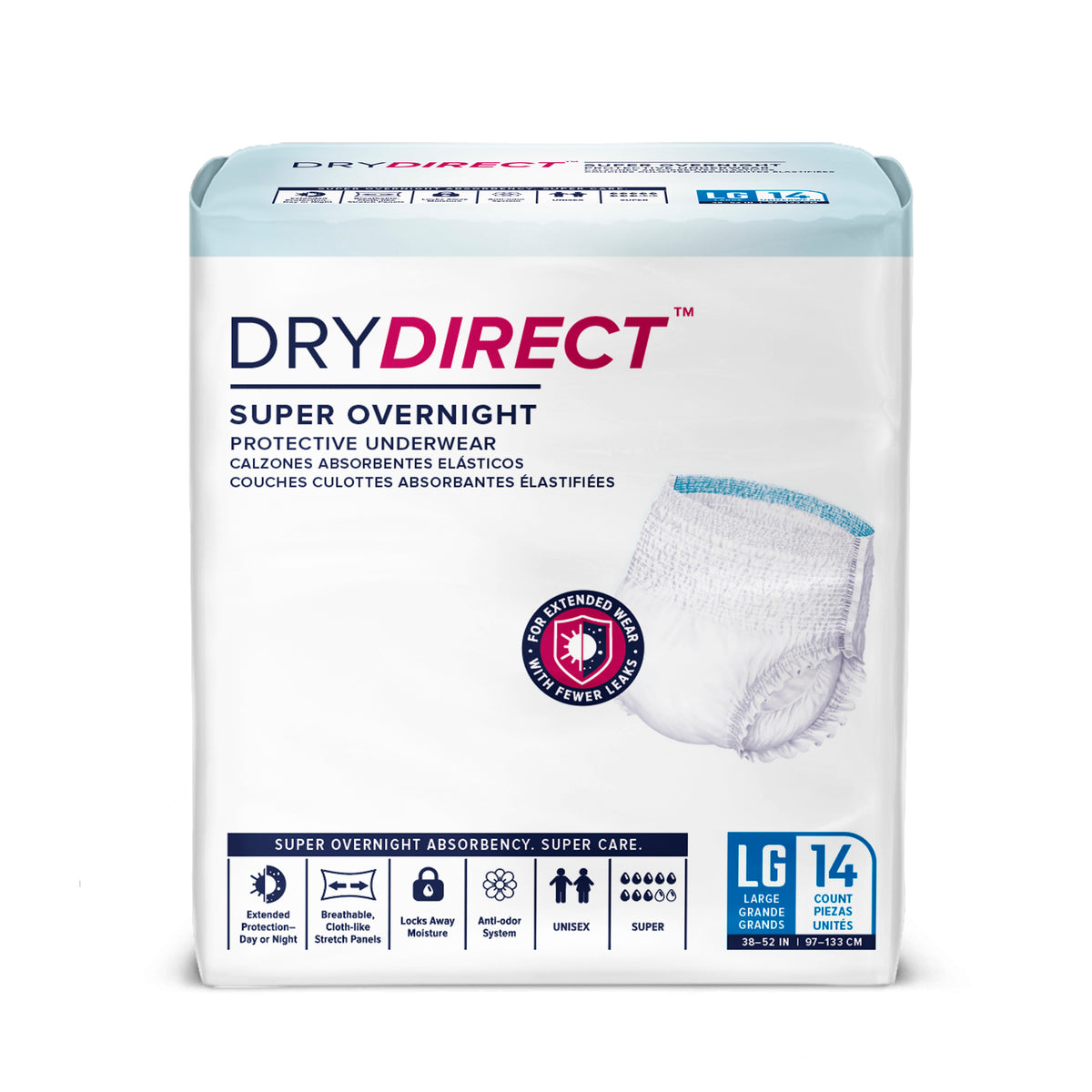 Dry Direct Super Overnight Underwear