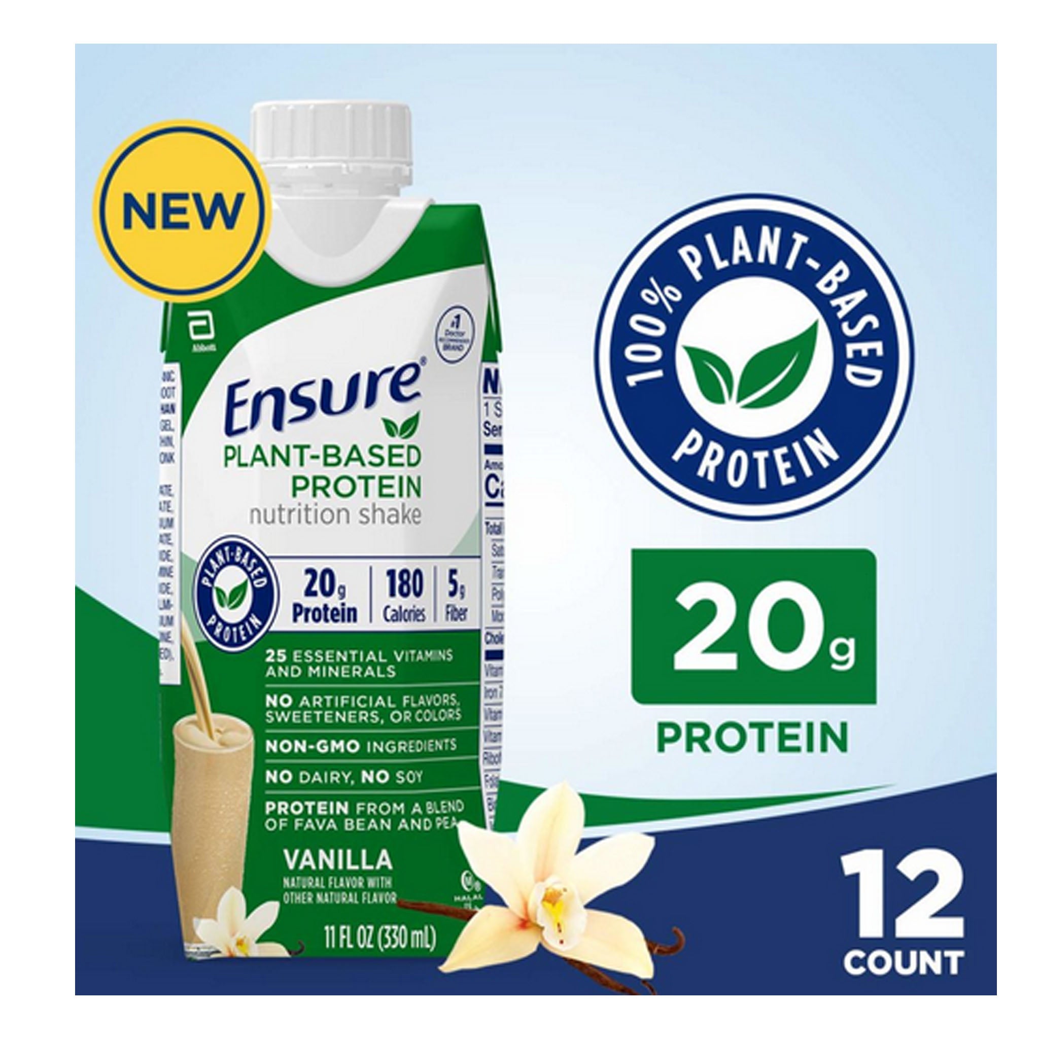 Ensure Plant Based Protein Nutritional Drink 11 oz. Carton