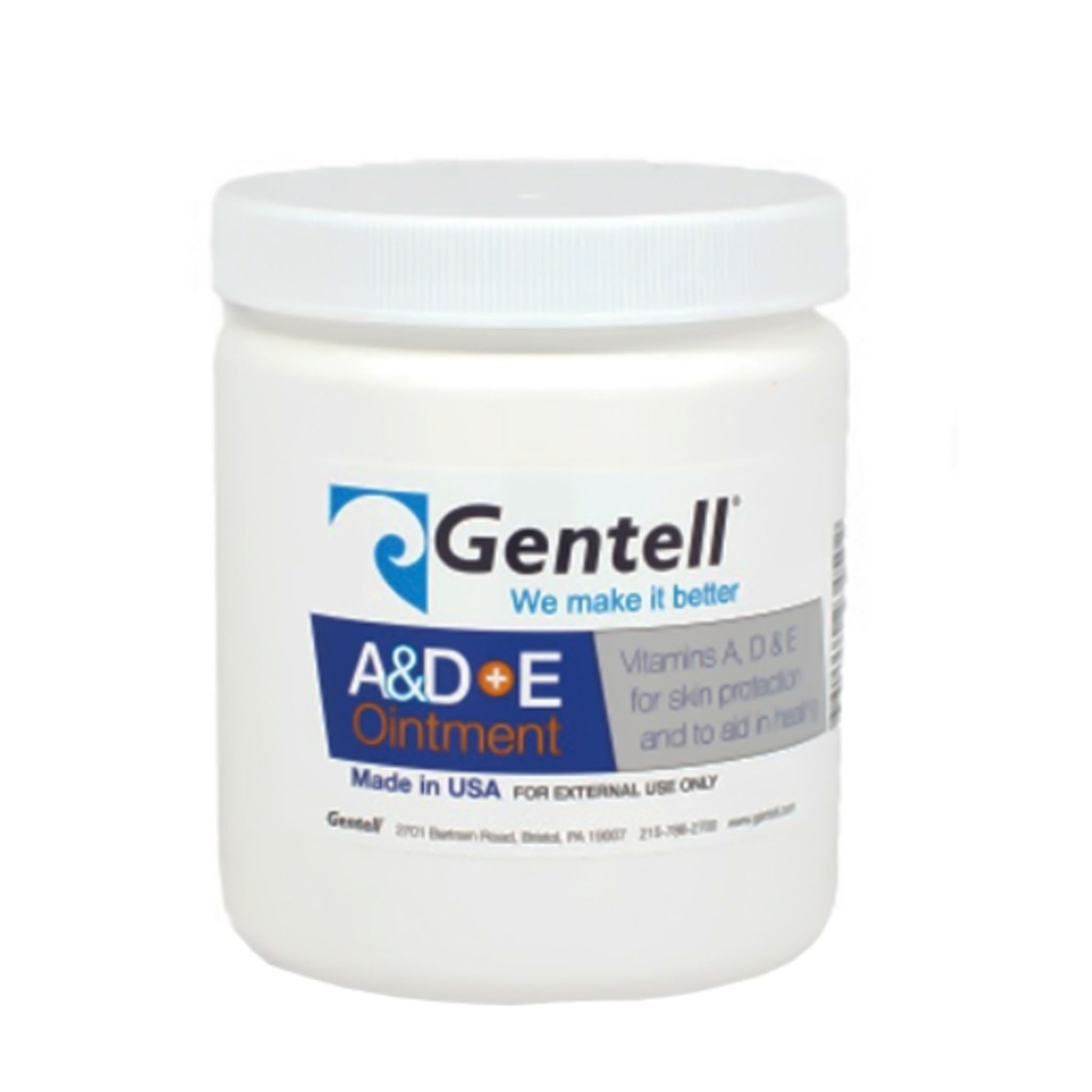 Gentell A&D+E Ointment Medicinal Scent 16 oz. Jar