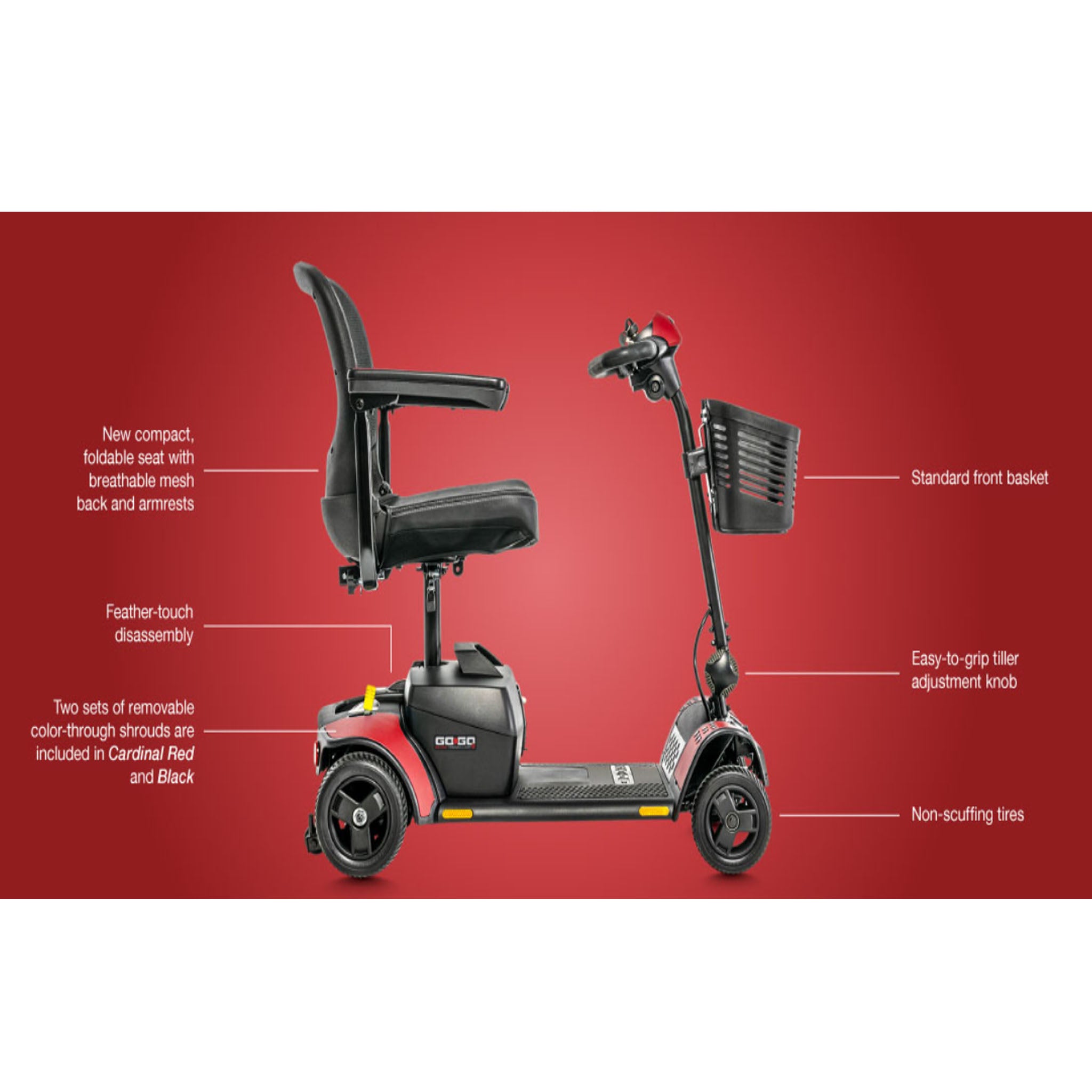 Pride Mobility Go Go Elite Traveller 2 Scooter 4 Wheel