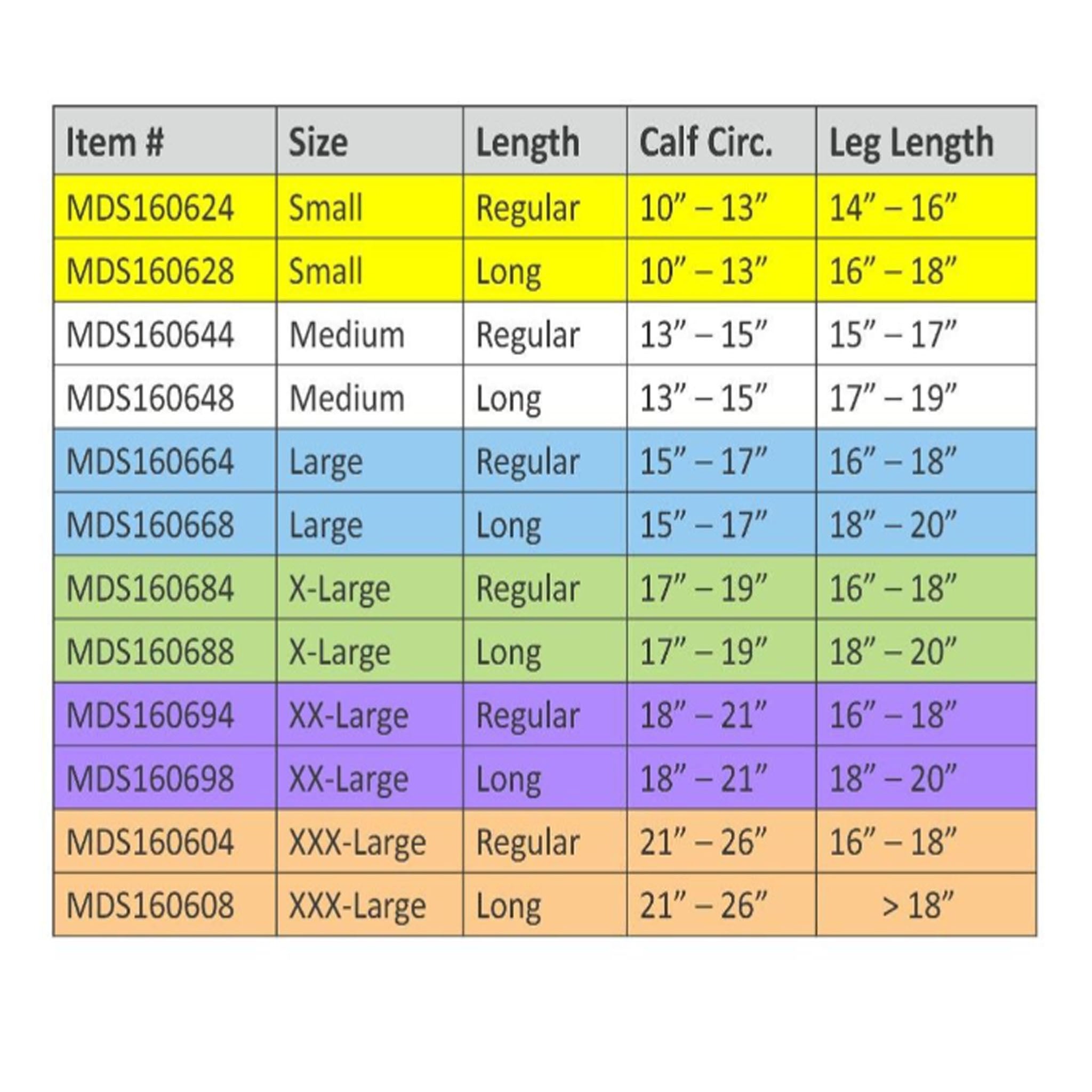 Medline EMS Knee High Anti-Embolism Stockings