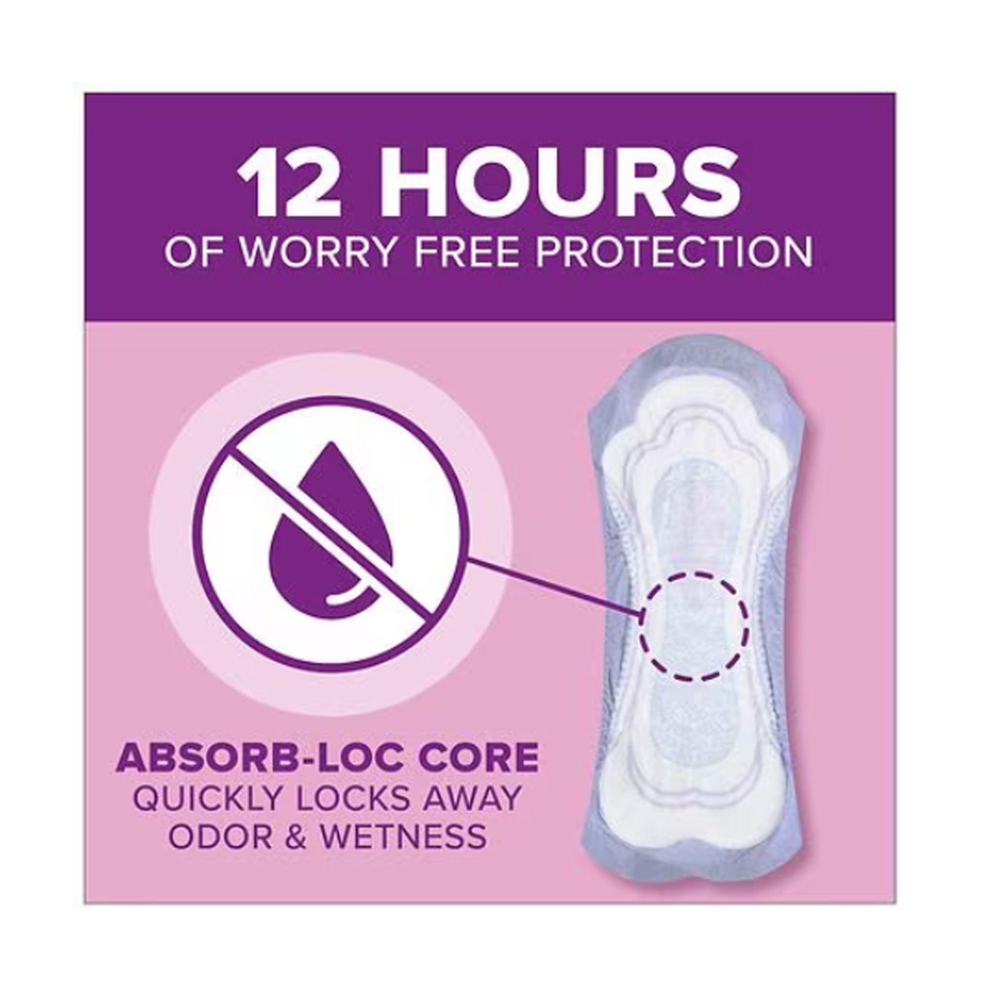 Poise Ultimate Absorbency Day/Night Incontinence Pads Long Length