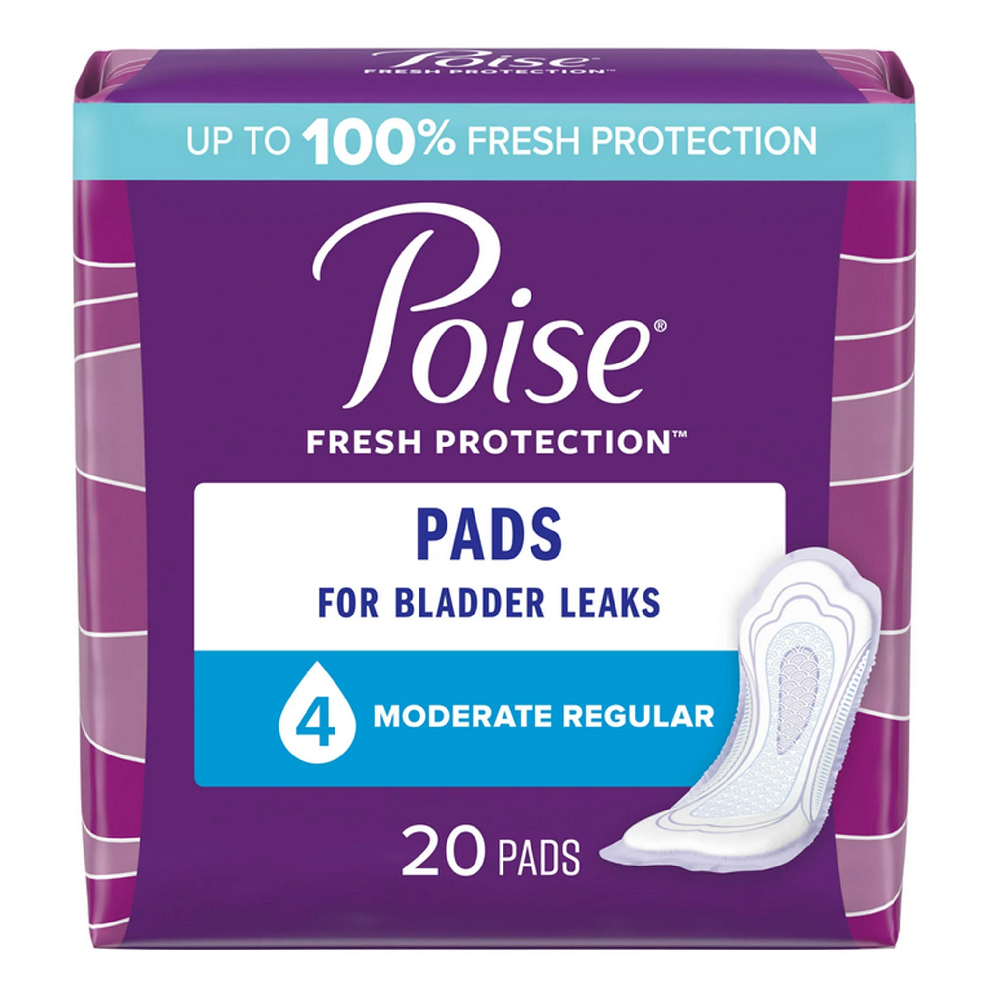 Poise Bladder Control Pads (Moderate Absorbency)