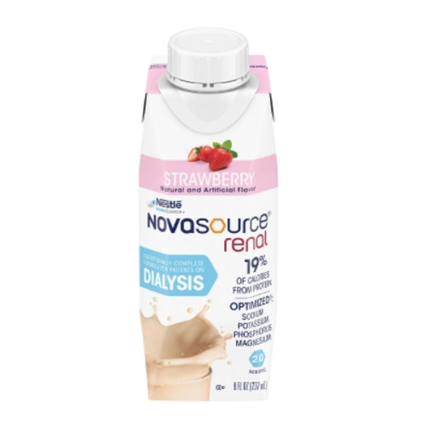 Novasource Renal Strawberry Oral Supplement Carton 8 oz.
