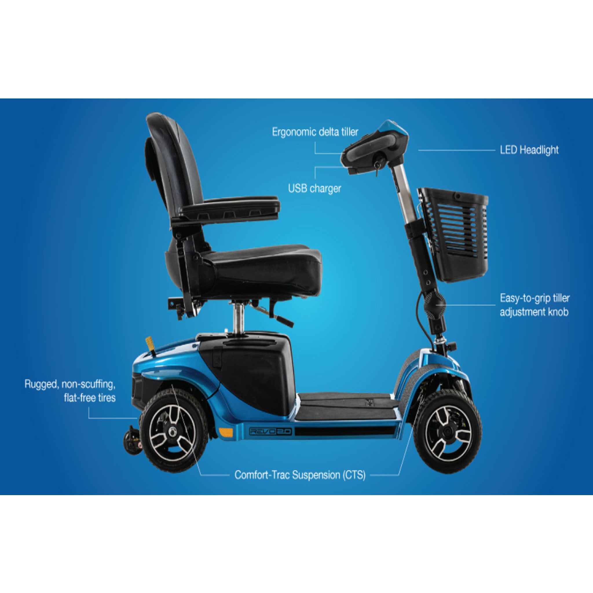 Pride Mobility Revo 2.0 Four Wheel Scooter