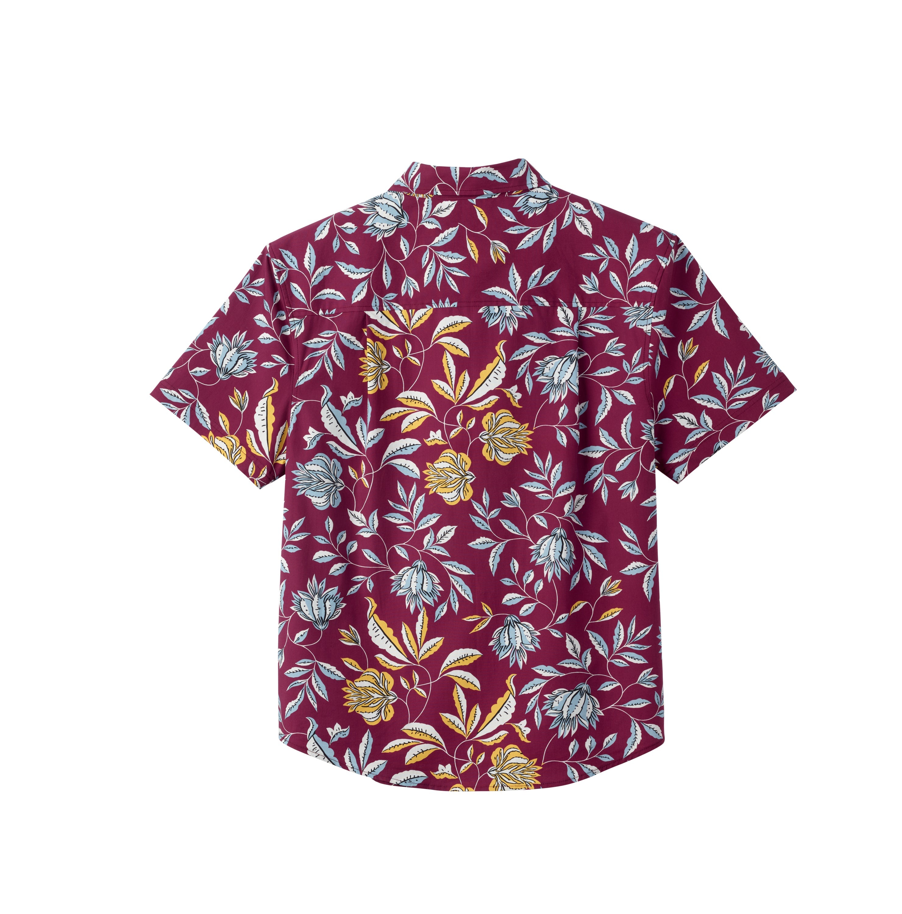 Magnetic Buttons Men's Short Sleeve Shirt