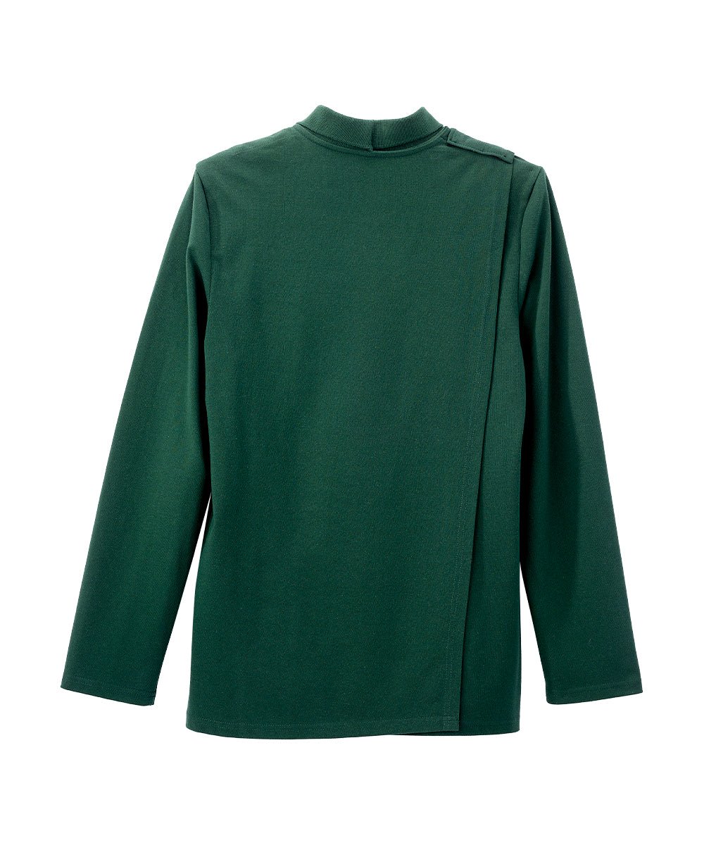 Men's Adaptive Open Back Polo Shirt with Long Sleeves