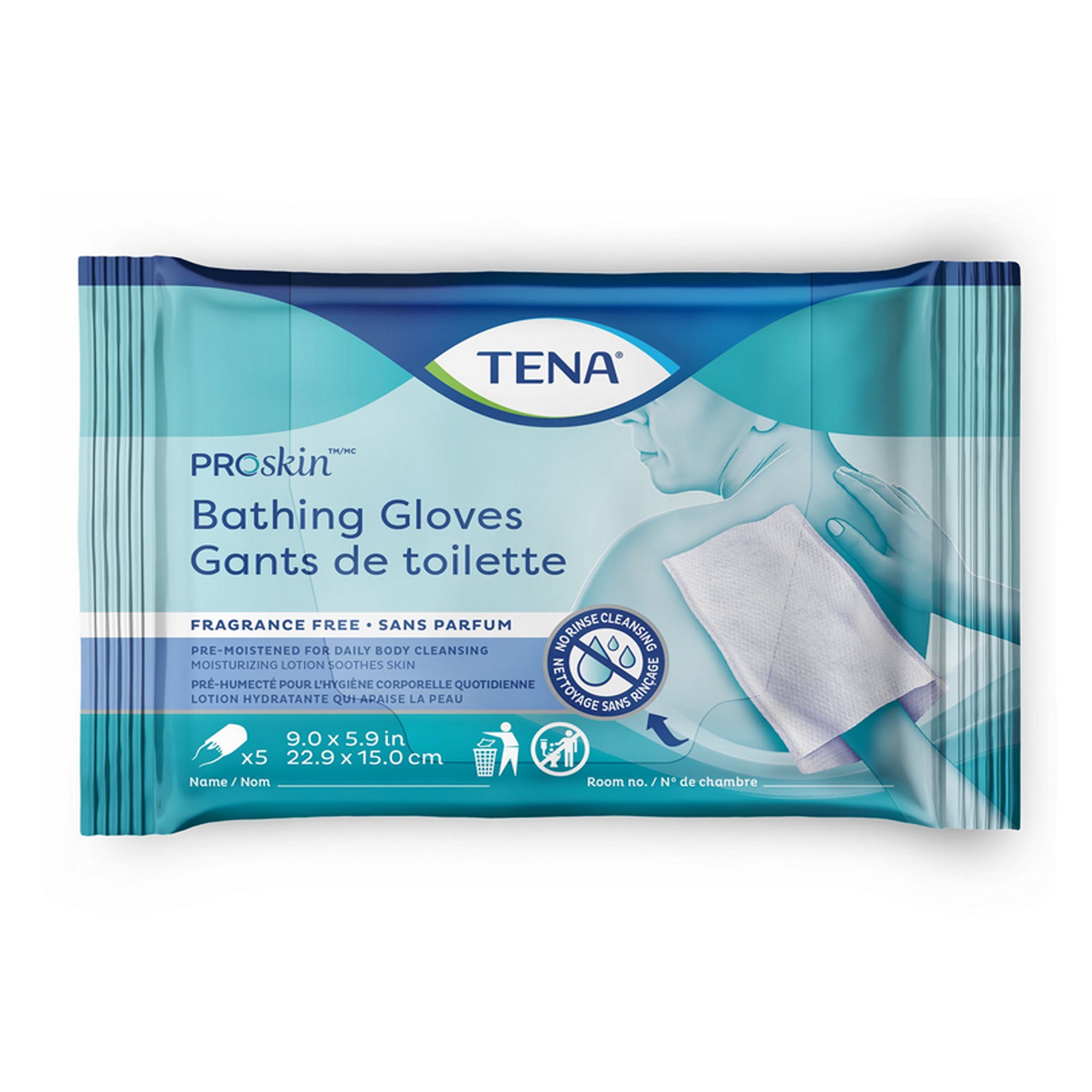 TENA ProSkin Rinse-Free Bathing Glove Wipe