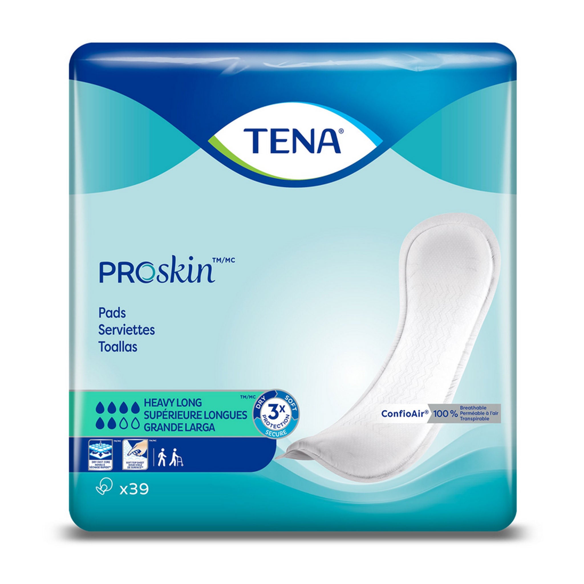 TENA ProSkin Light Bladder Control Pads Heavy Absorbency