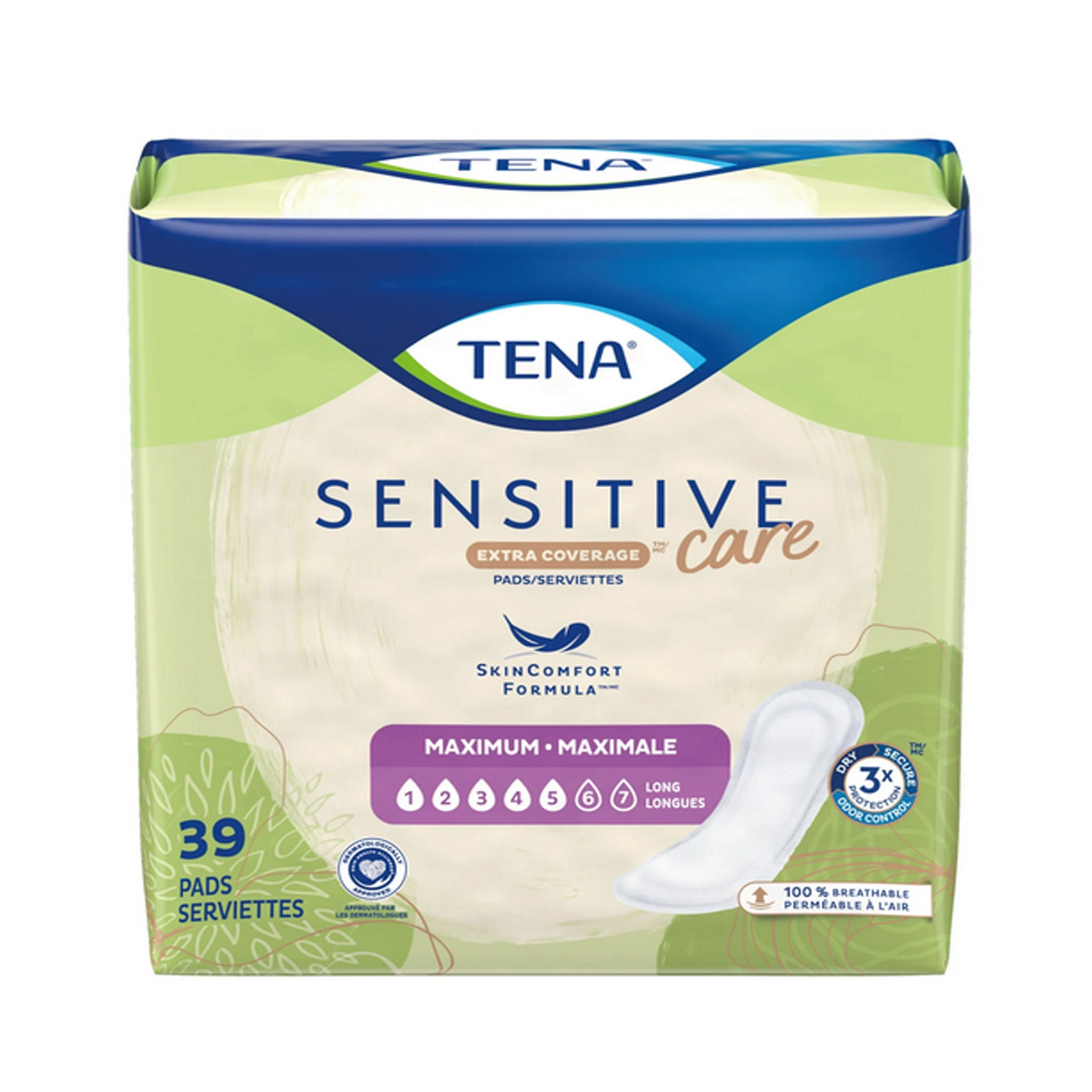 TENA Sensitive Care Maximum Heavy Absorbency 15" Bladder Control Pad