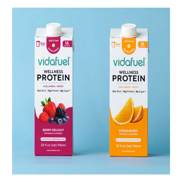 Vida Fuel Wellness Protein Supplement Reclosable Carton 32 oz.