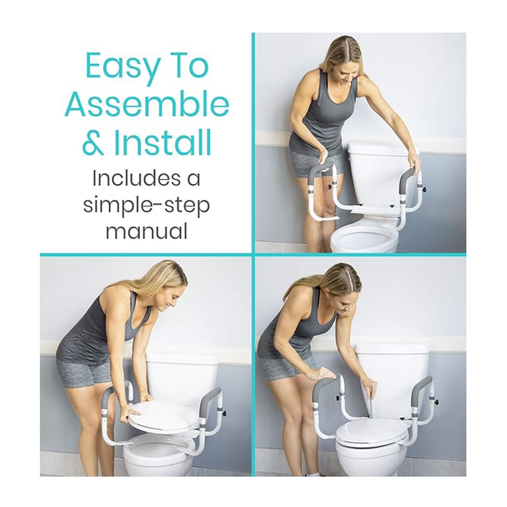 Vive Health Compact Toilet Rail
